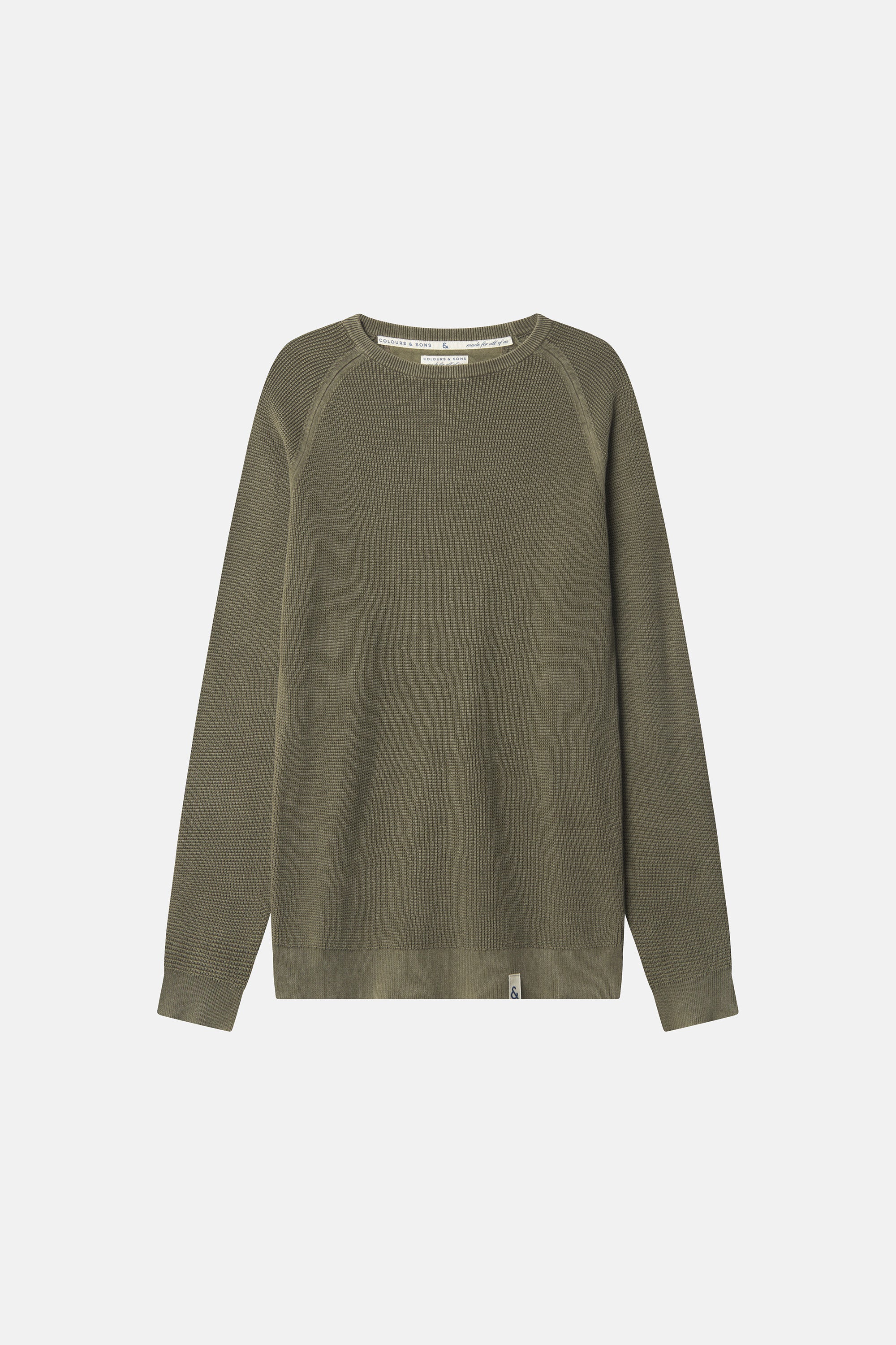 Signature Classic Round Neck Top in Olive main image 1