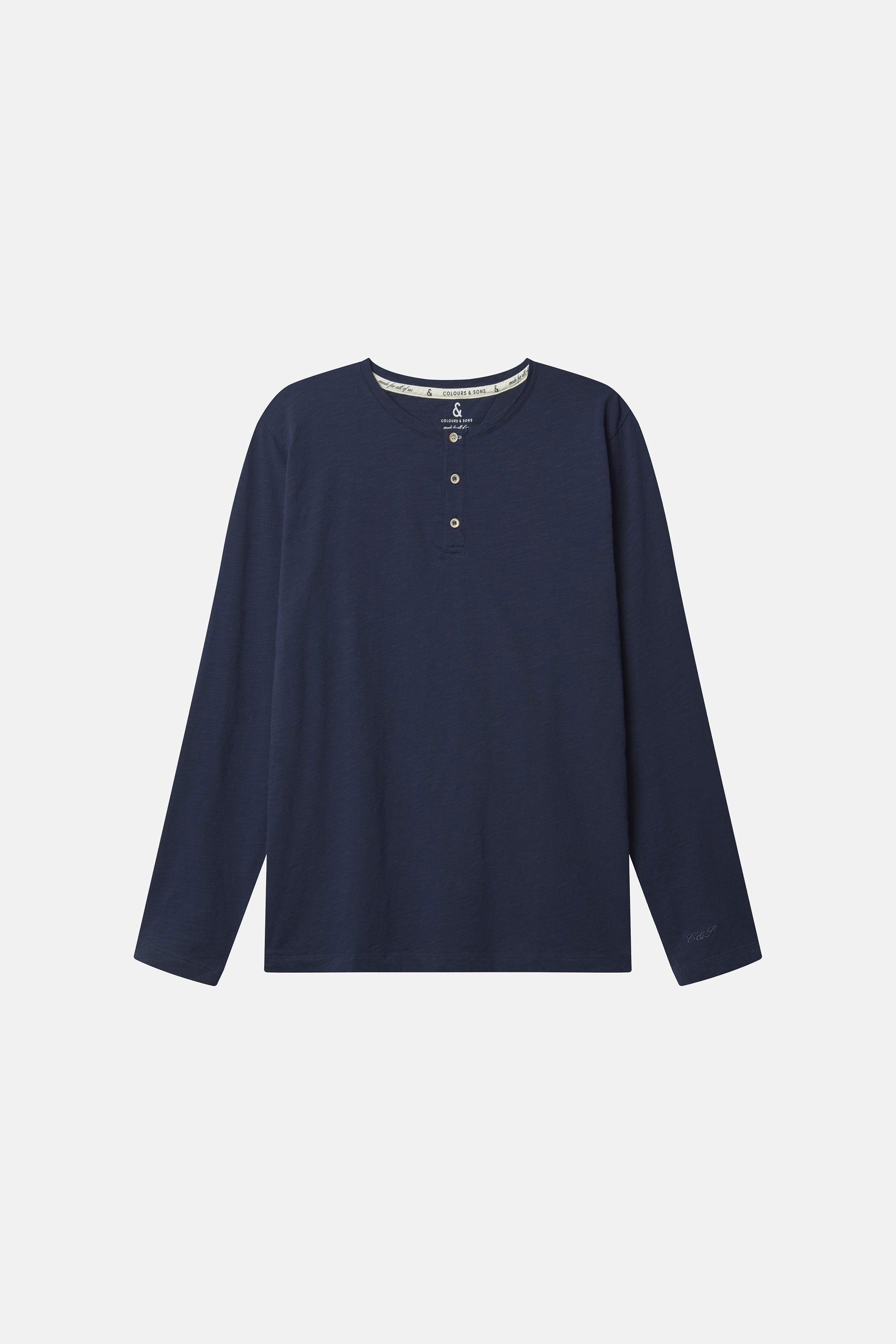 Henley Shirt Slub - Navy