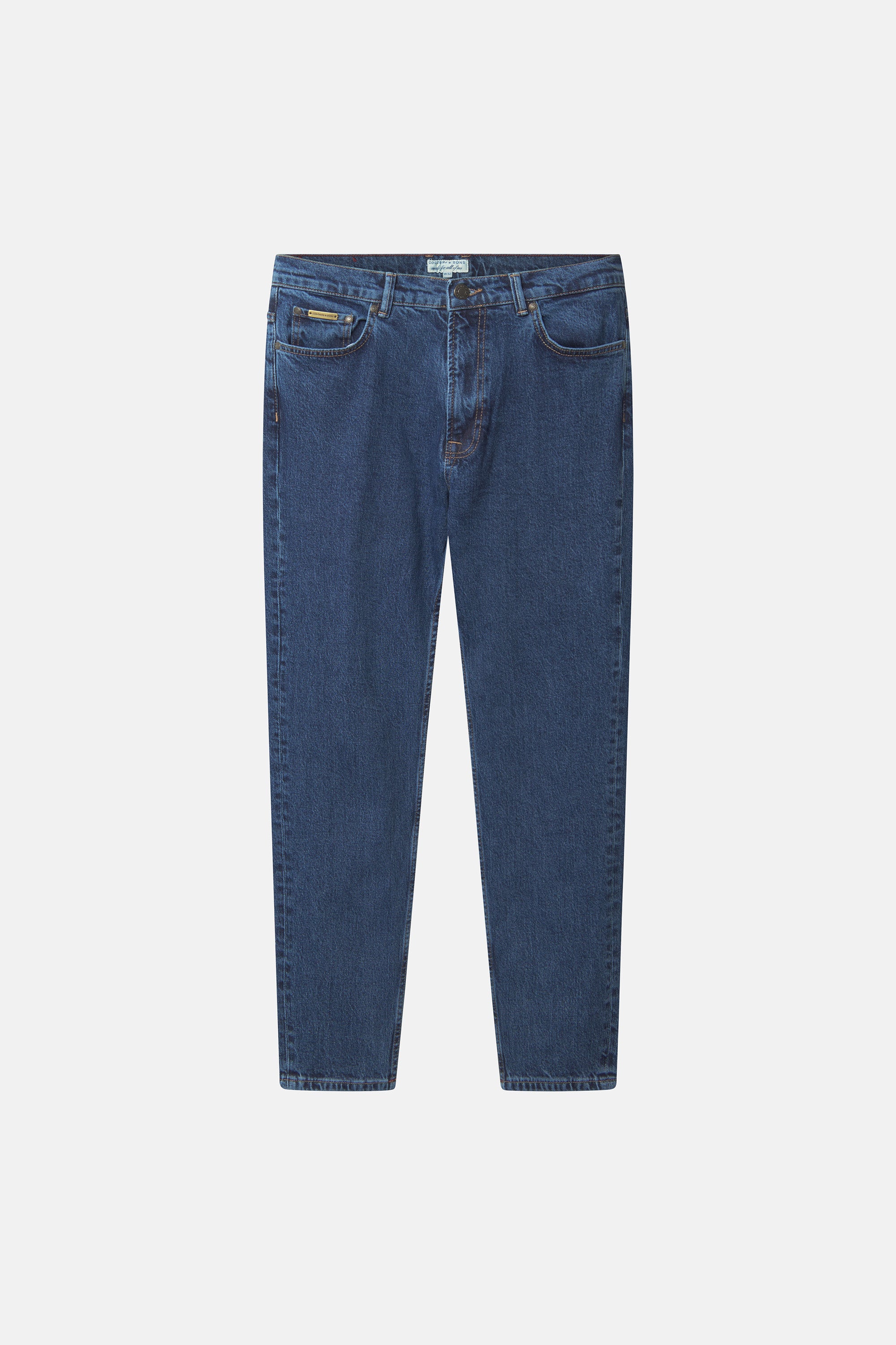 Denim Cropped Stretch Dark Blue