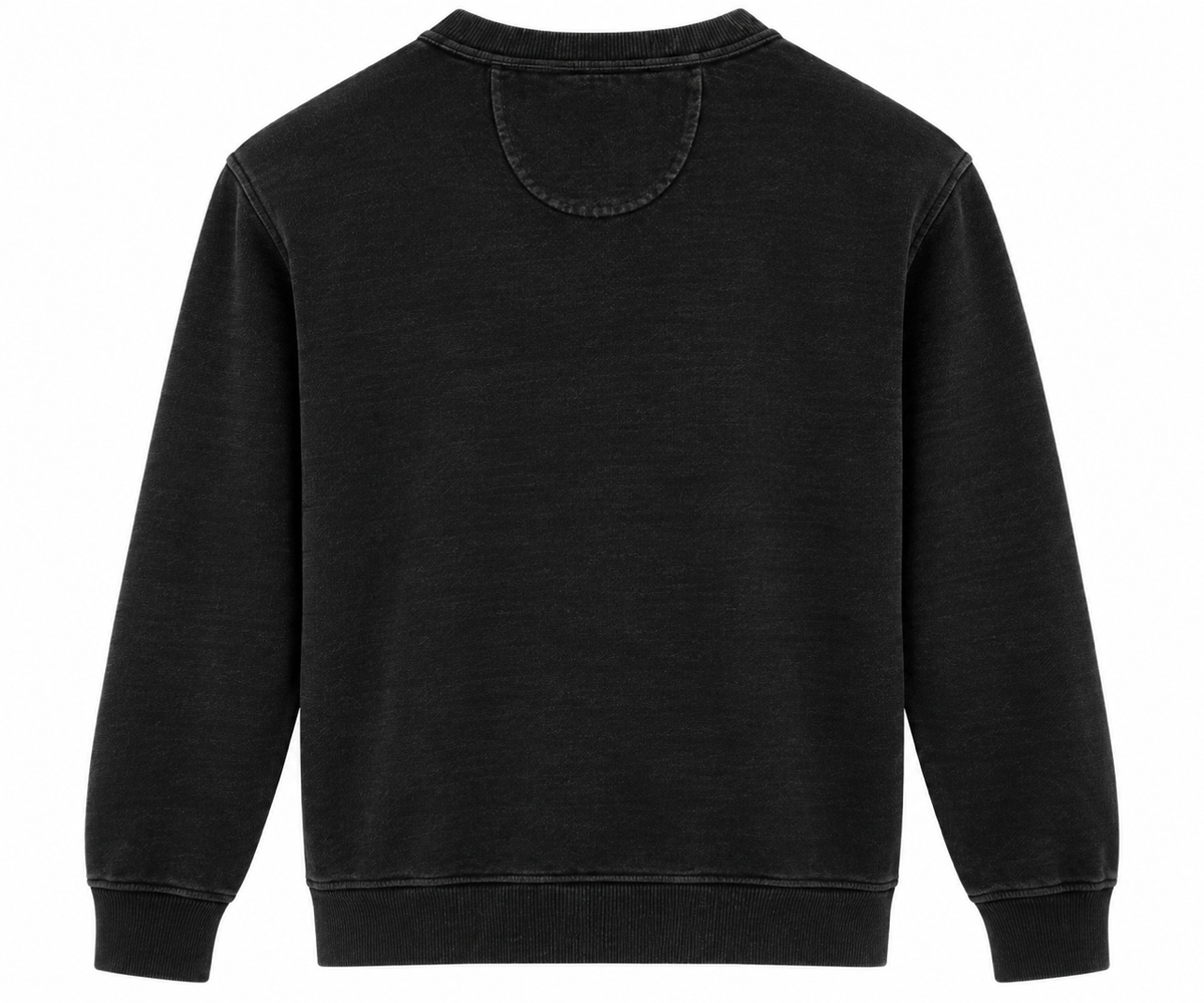 Basic Sweatshirt-washed - Black