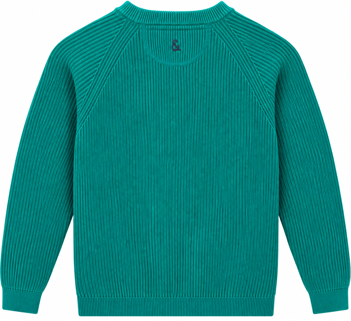 Pullover gerippt - Petrol