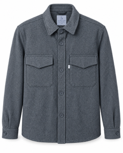 Overshirt Fischgrätenmuster - Anthrazit