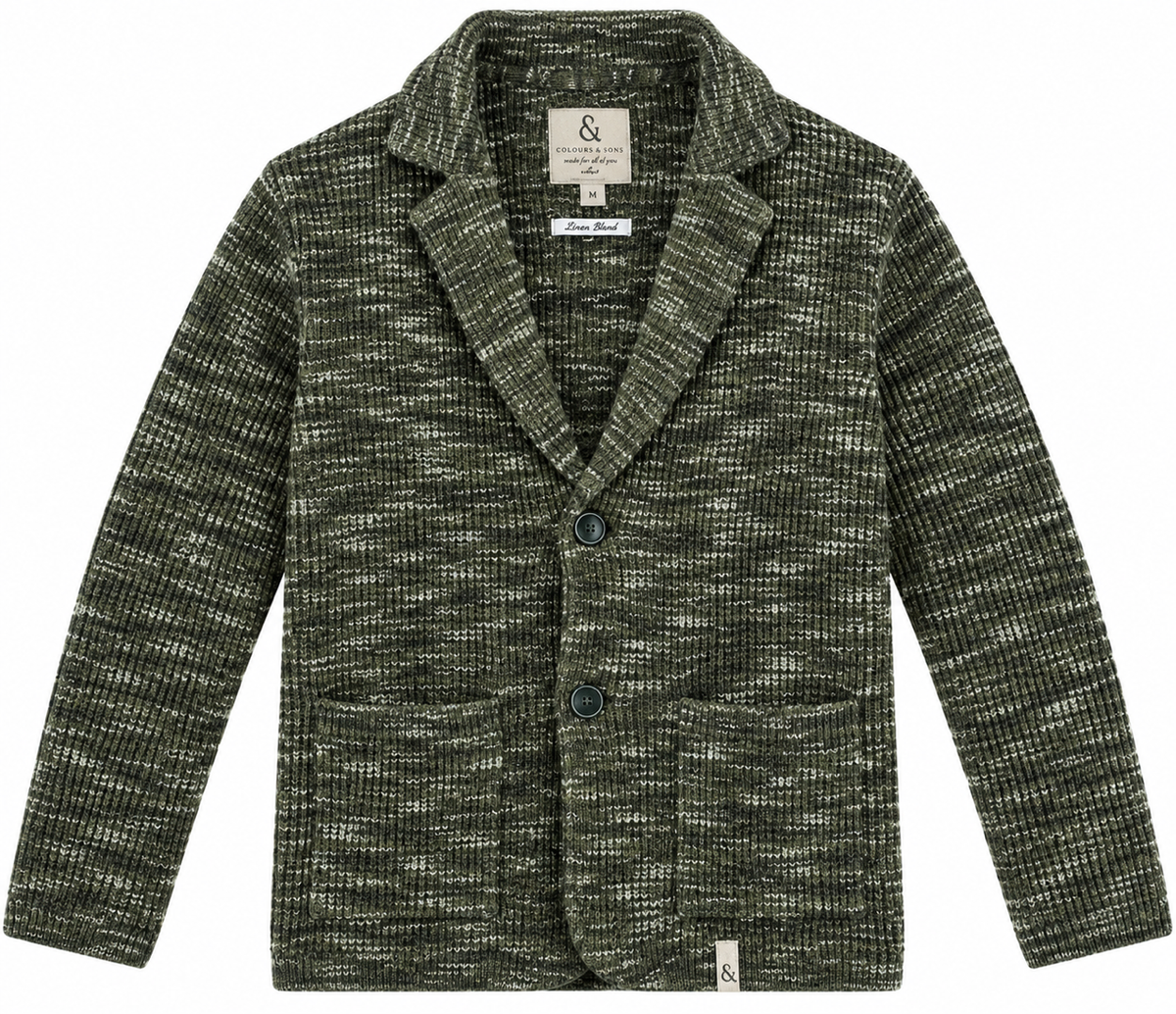 Cardigan - Olive Space Dyed