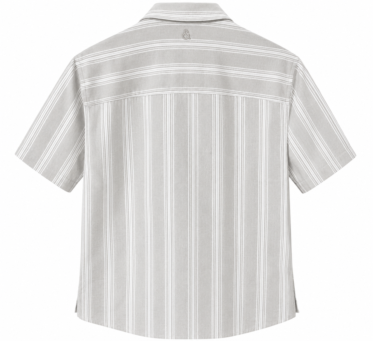 Camp Collar Kurzarmhemd - Tent Stripes