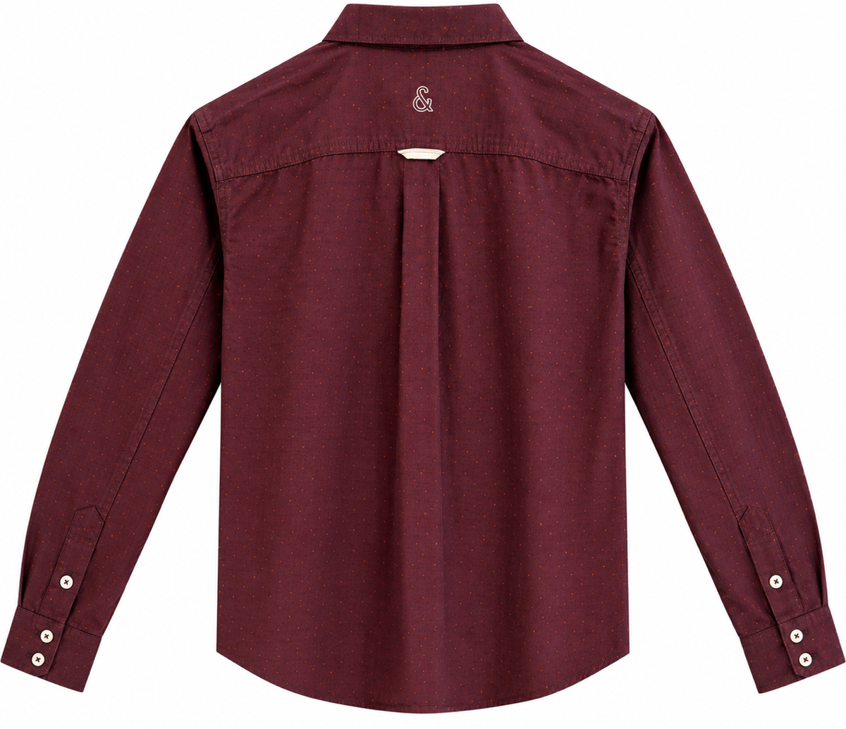 Hemd gemustert - Merlot Dots