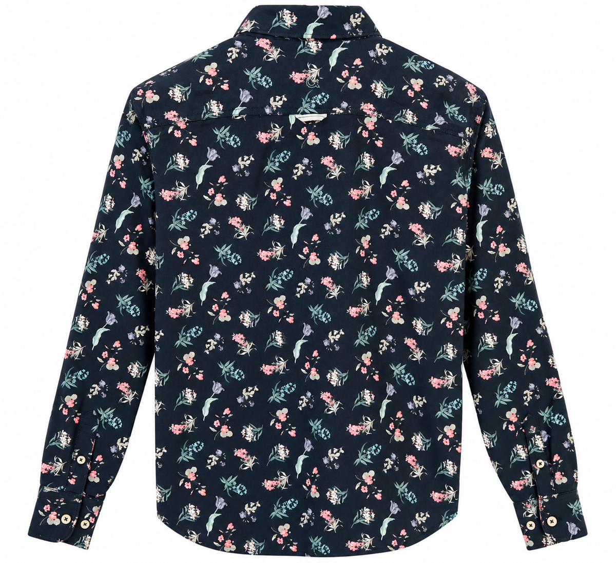 Hemd gemustert - Navy Flowers