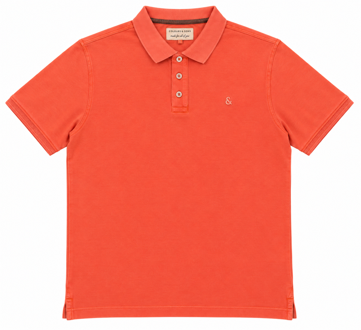 Basic Polo washed - Clay