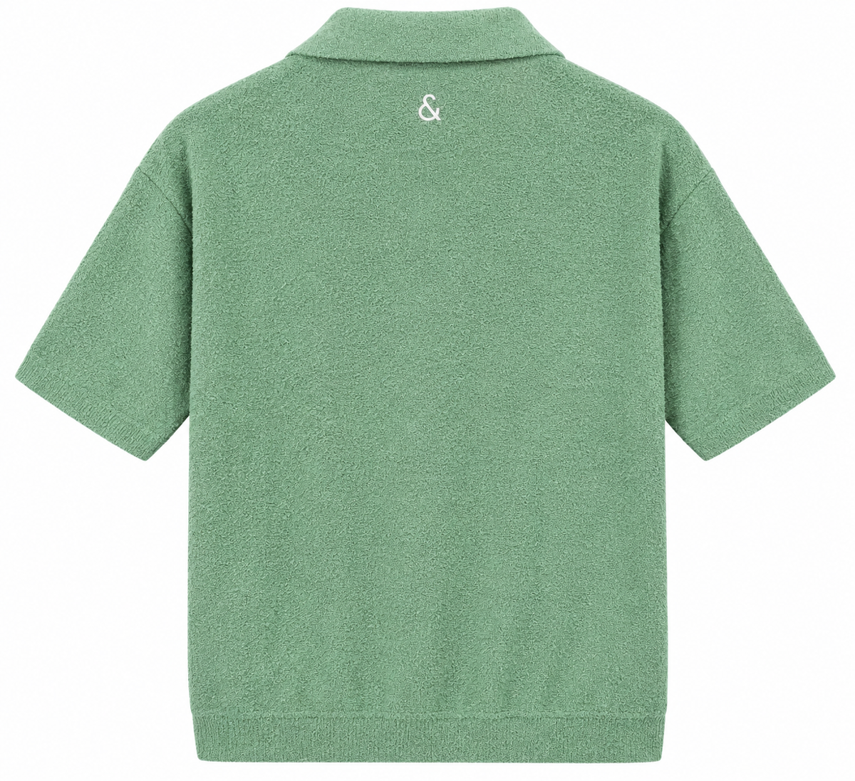Boucle Strick Polo - Green