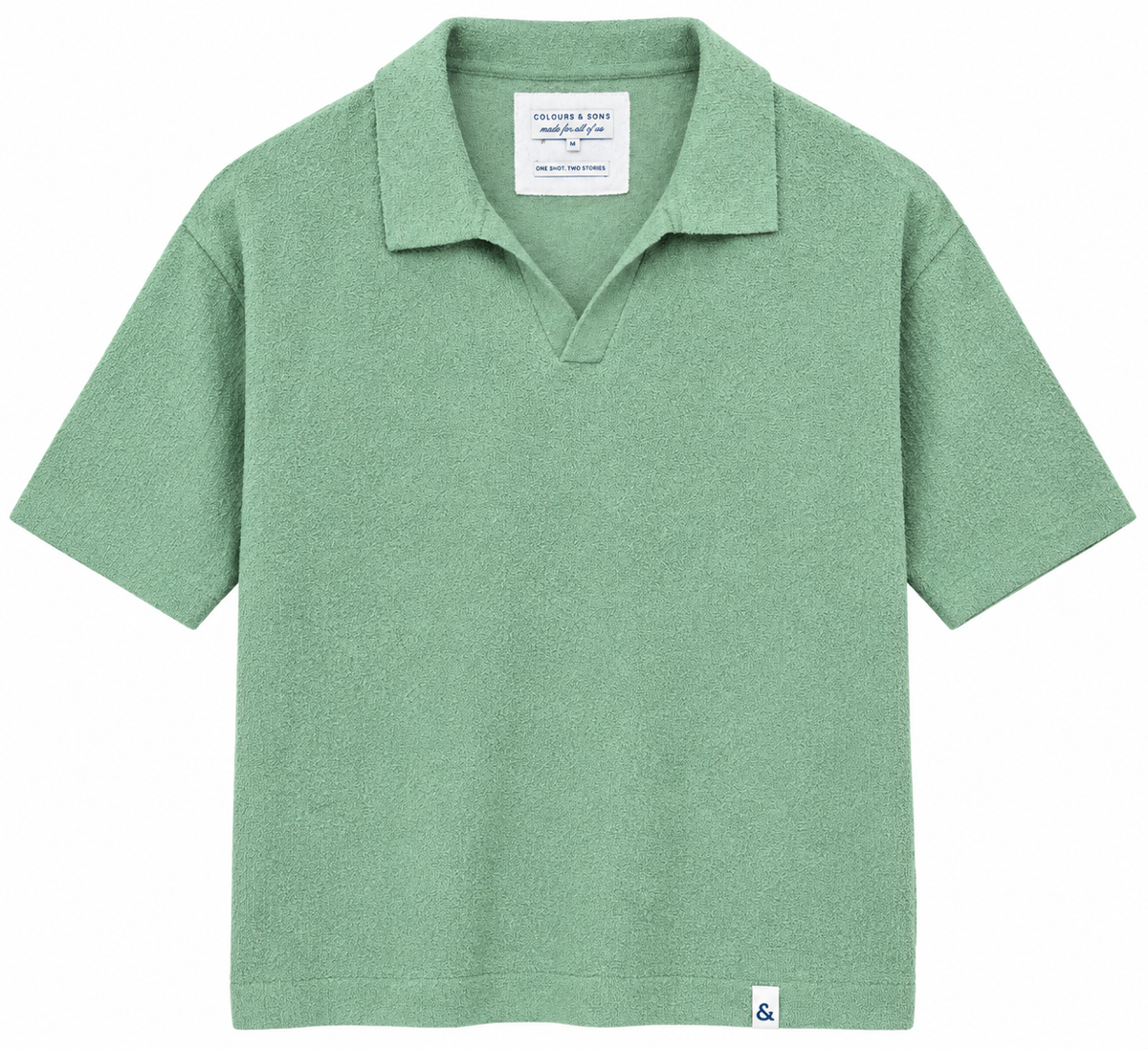 Boucle Strick Polo - Green