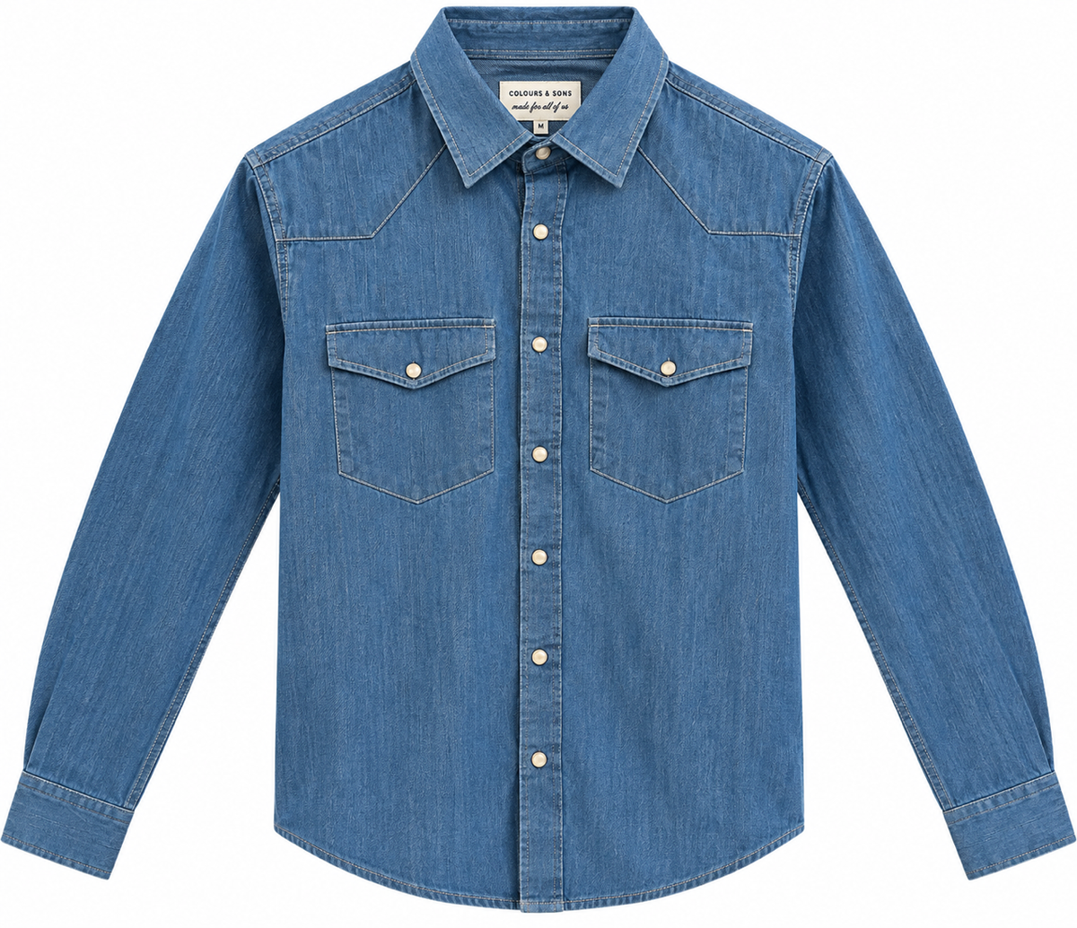 Herren Jeanshemd