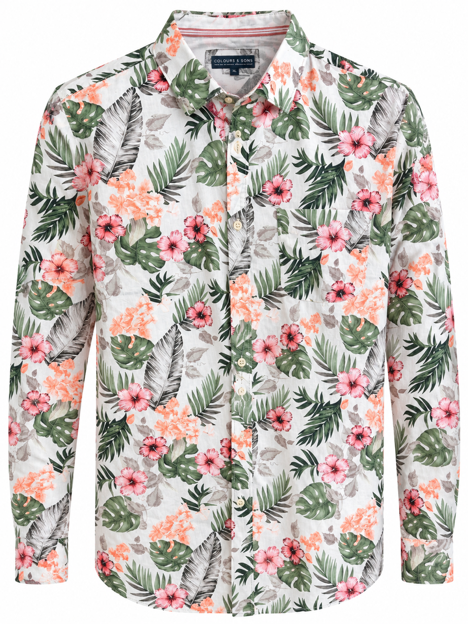 Hemd gemustert - Hawaiian Flowers
