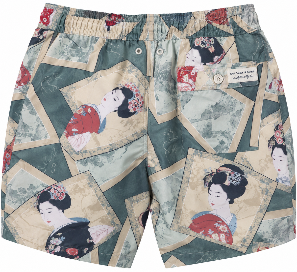 Badehose printed - Geisha