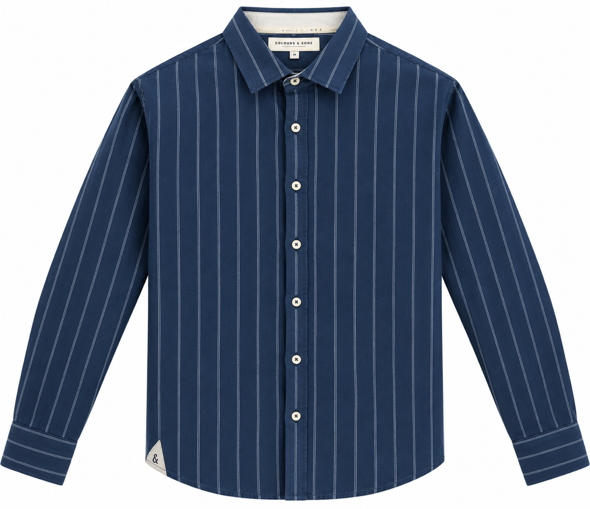 Twill Hemd - Navy Stripes