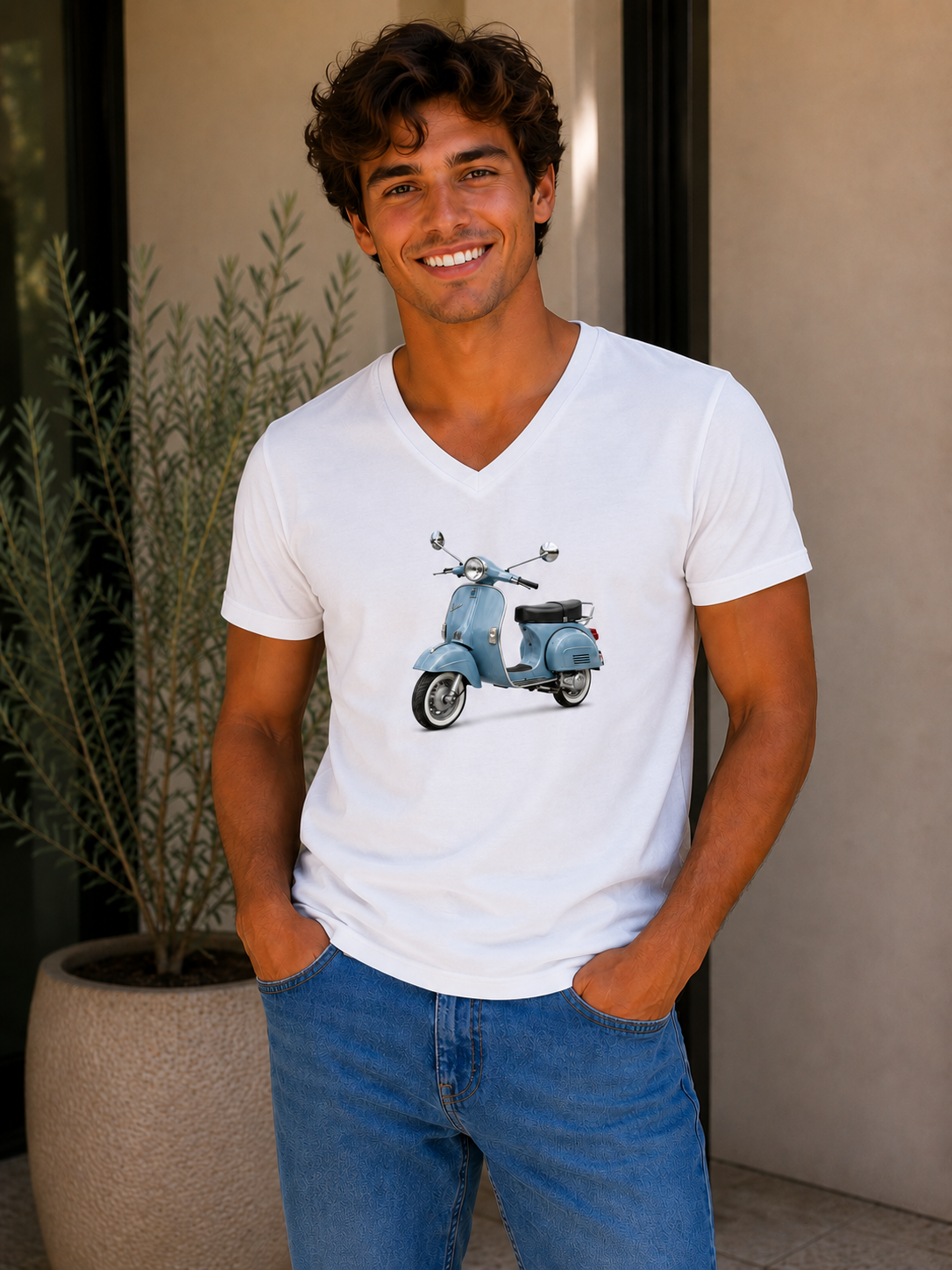 T-Shirt, Porsche, Herren, Weiss