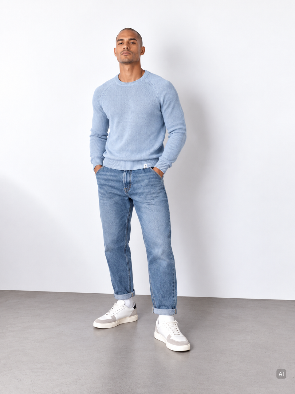 Roundneck Basic - Sky