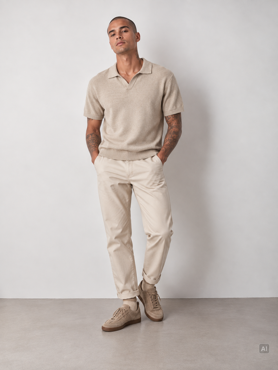 Knit Polo - Tent