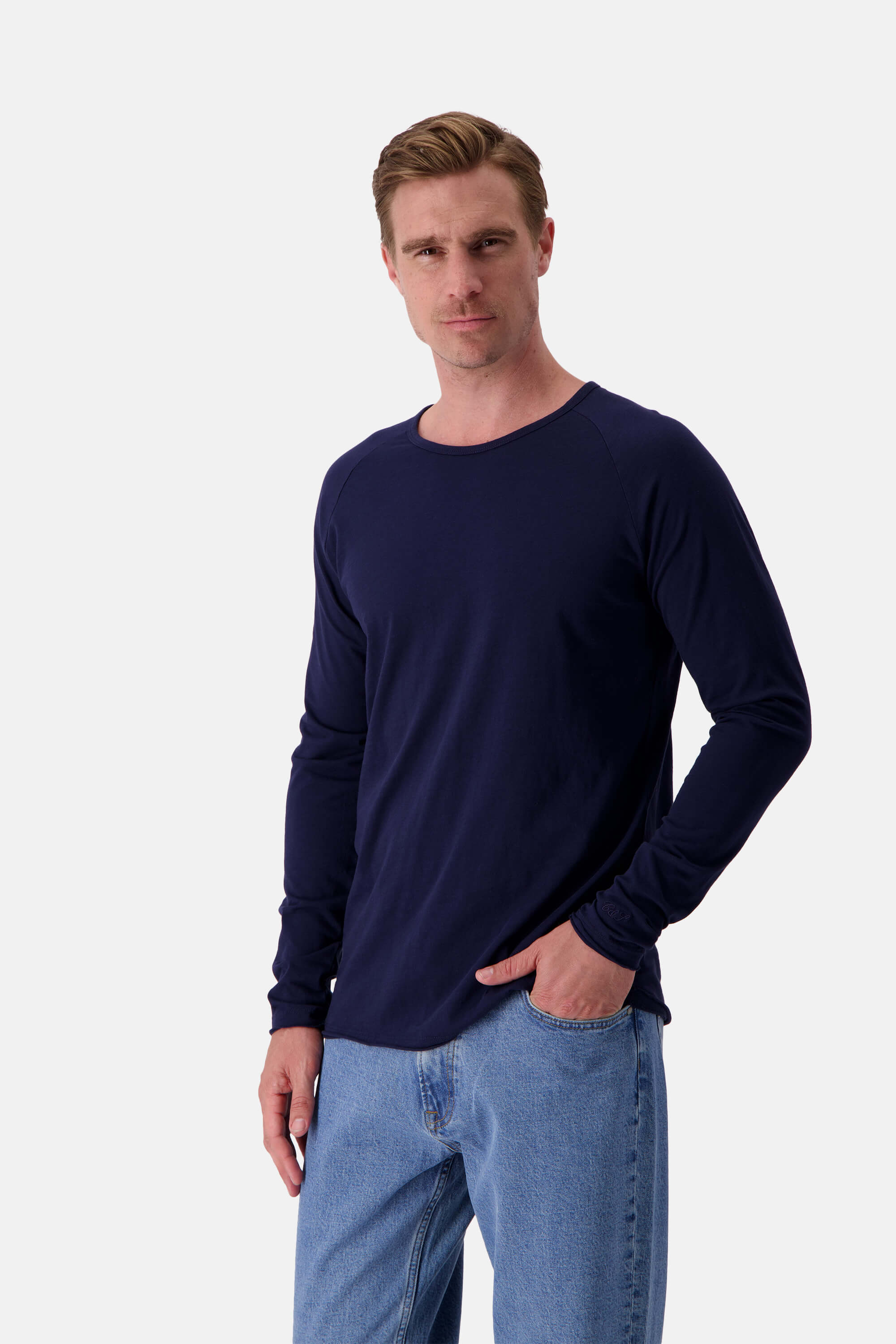 Longsleeve Slub - Navy