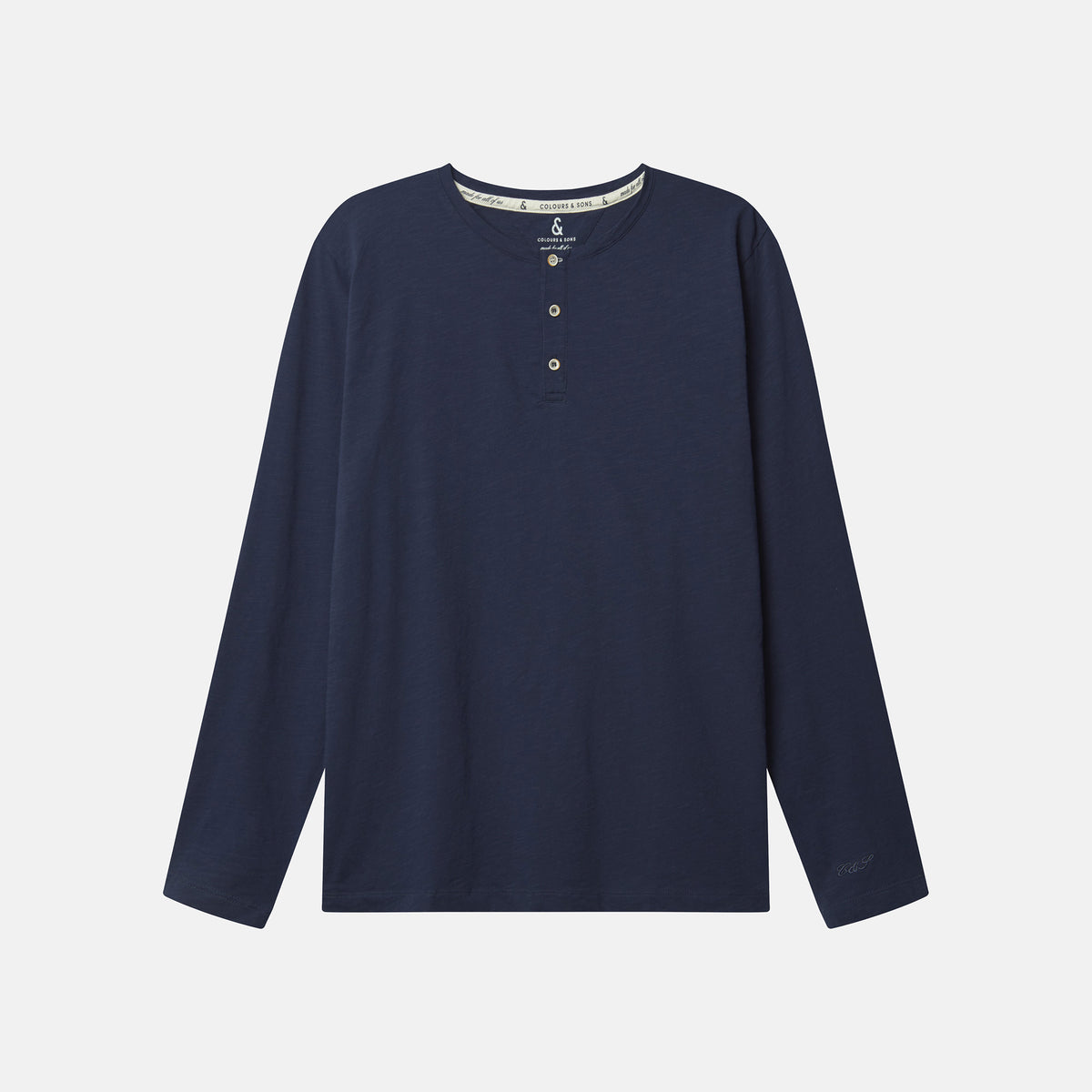 Henley Shirt Slub Navy