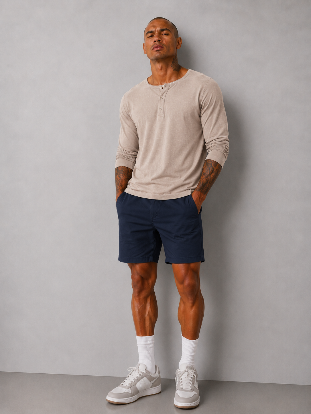 Henley Shirt Slub - Tent
