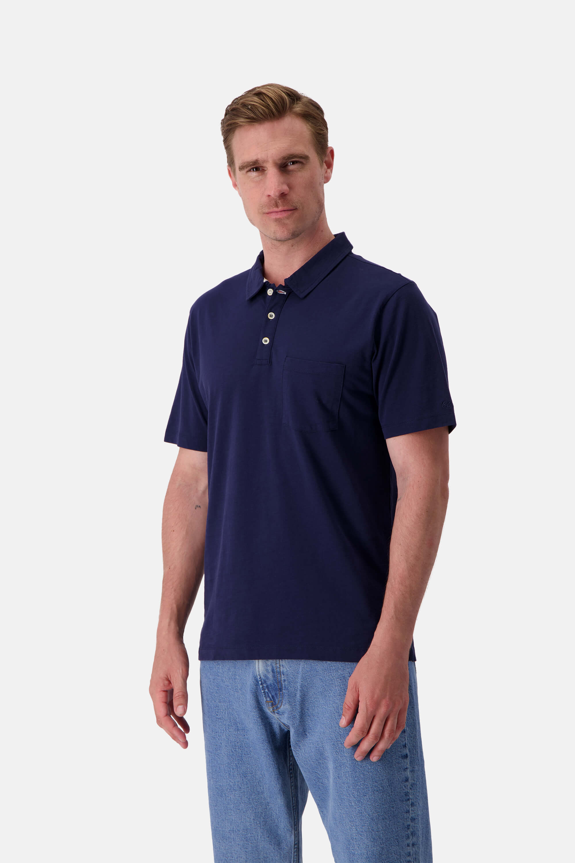 Poloshirt Slub - Navy