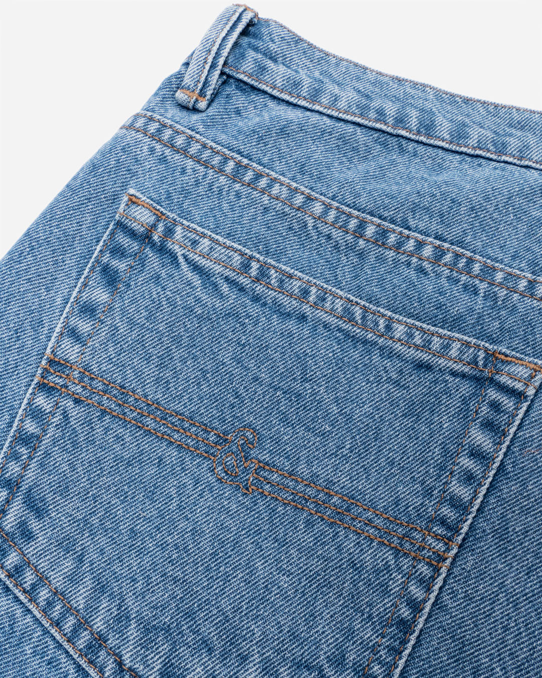 Denim Cropped Stretch - Washed Blue