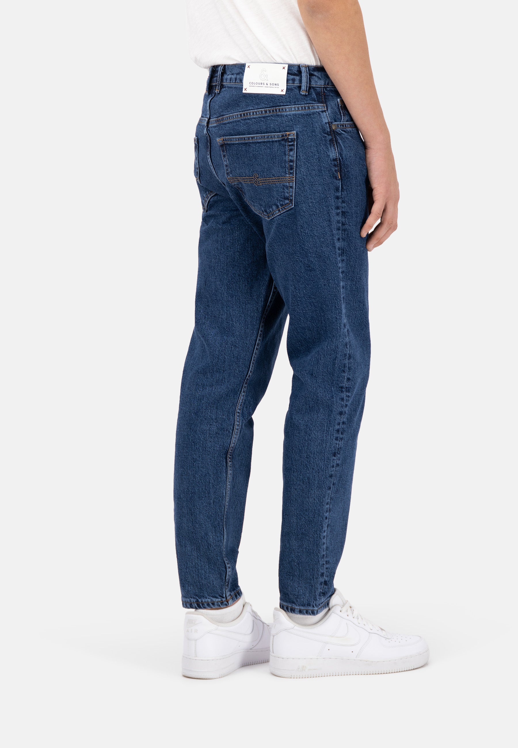 Denim Cropped Stretch - Dark Blue