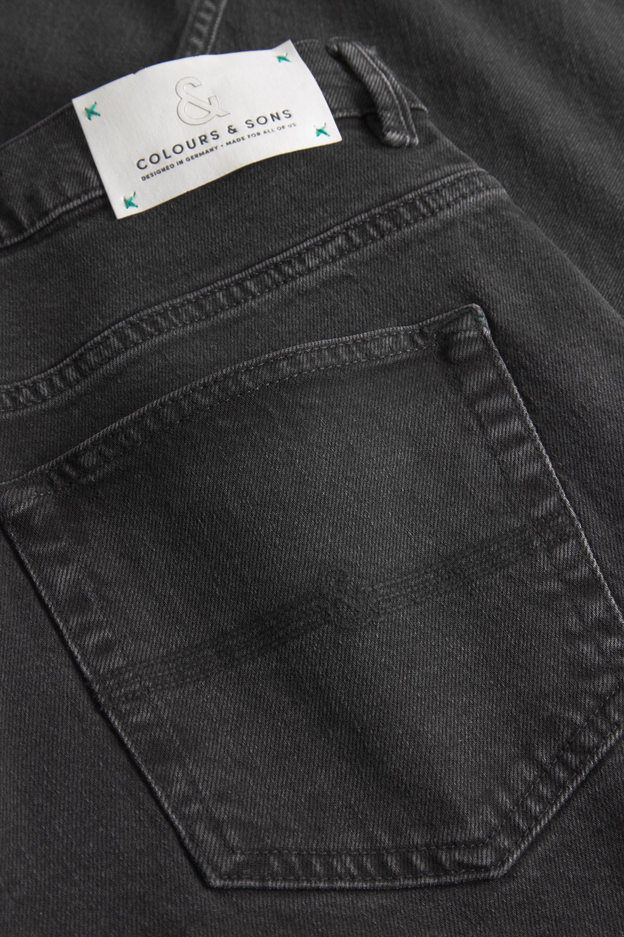 Herren Jeans, anthra, 77% Baumwolle 22% recycled Baumwolle 1% Elastan von Colours & Sons