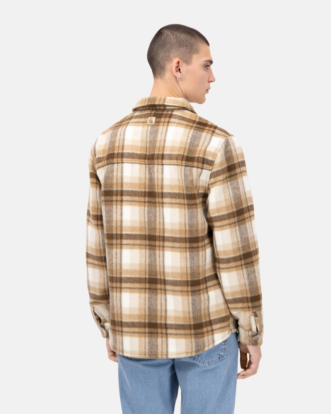 Worker Jacket-Zipped - Tobacco Check