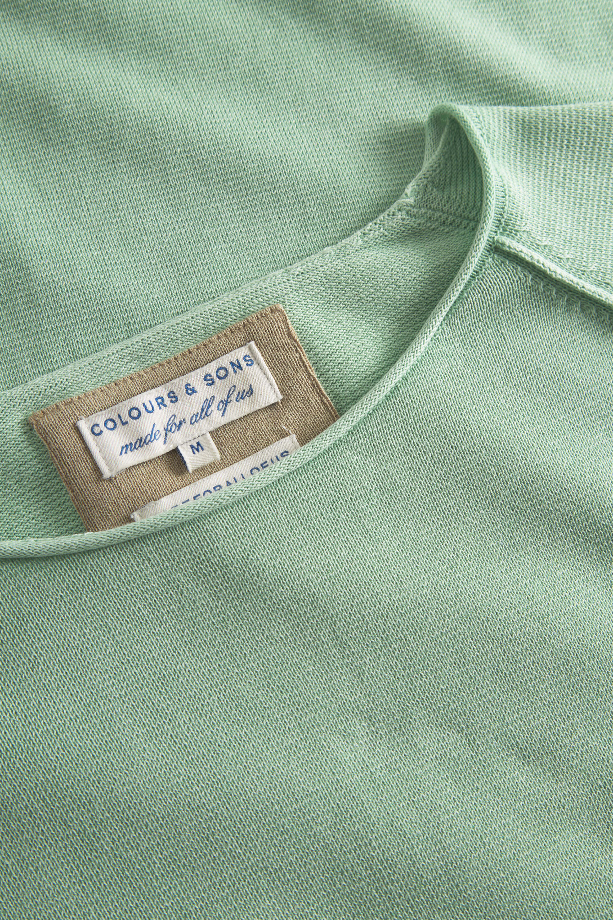 Herren Pullover, grün, 100% Baumwolle von Colours & Sons