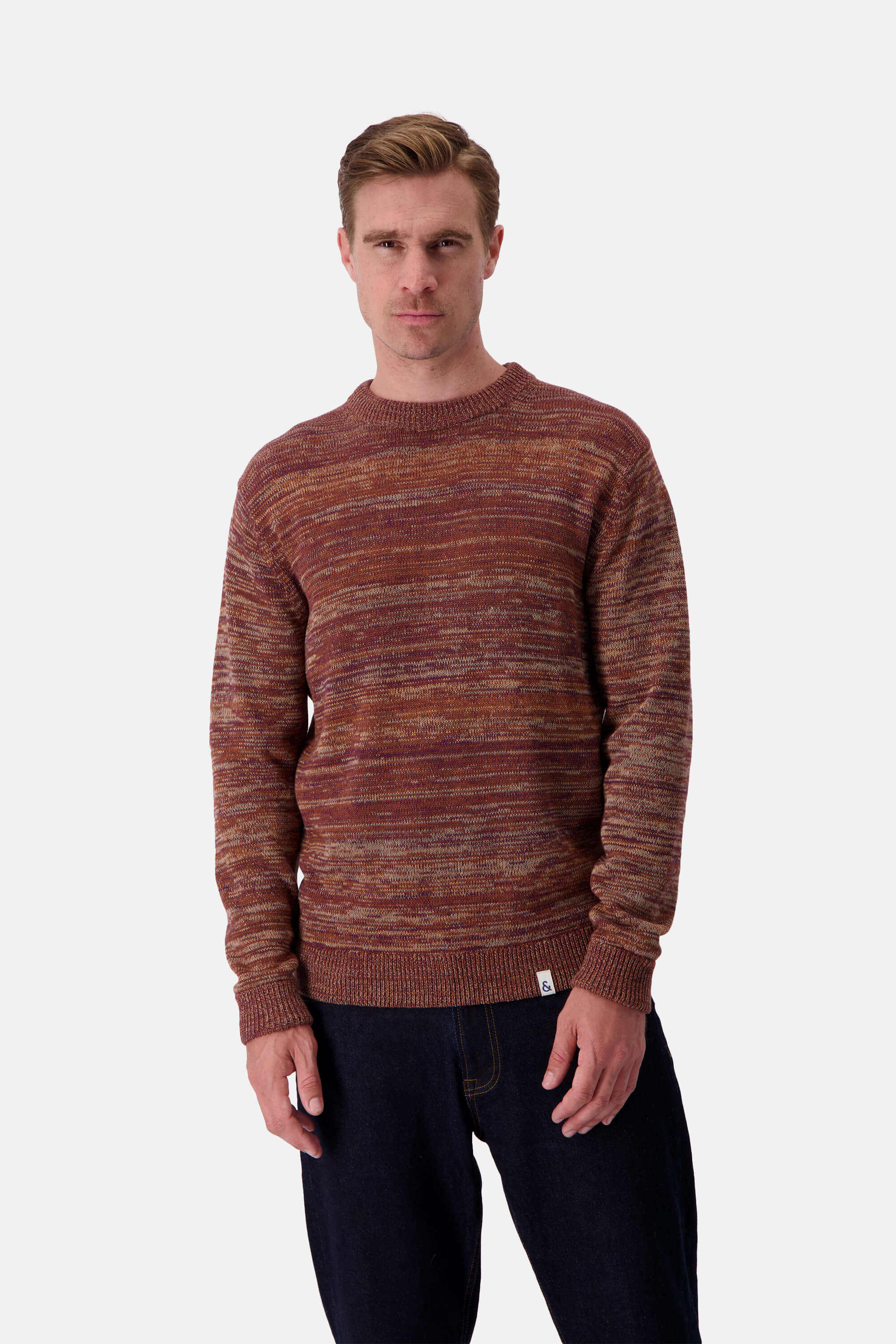 Mouline Jumper - Mahogany Mouliné