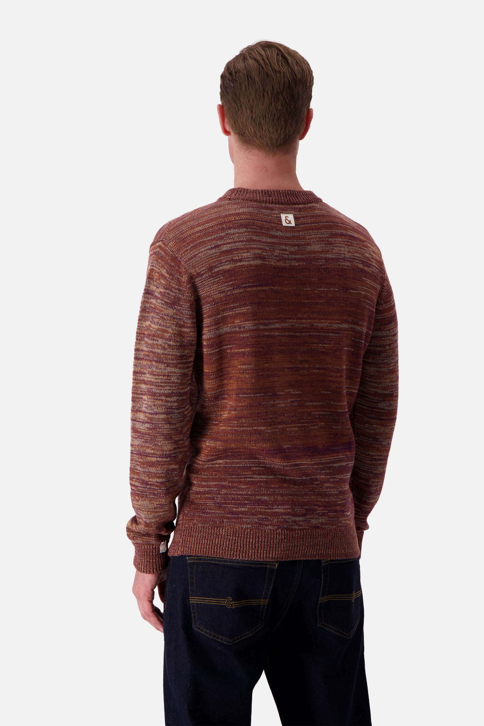 Mouline Jumper - Mahogany Mouliné