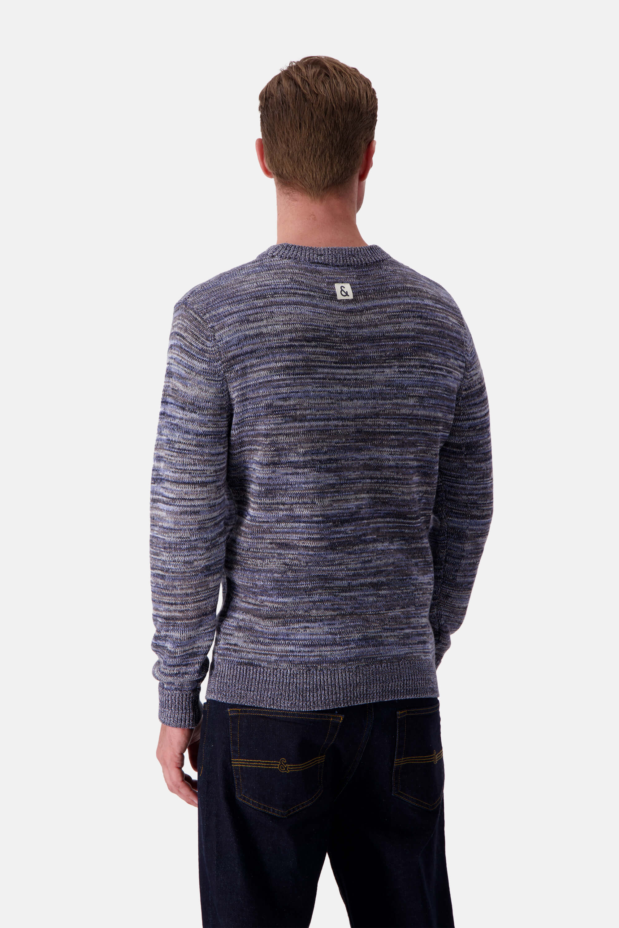 Mouline Pullover - Stone Mouliné