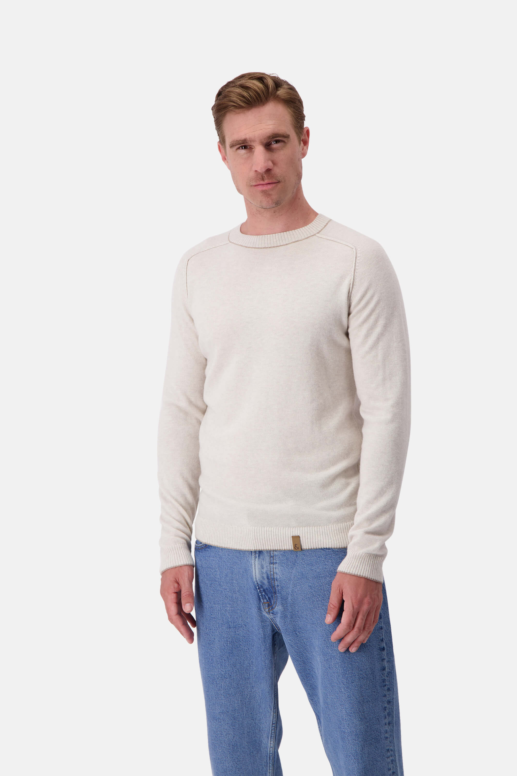 Strickpullover Merino Blend - Offwhite