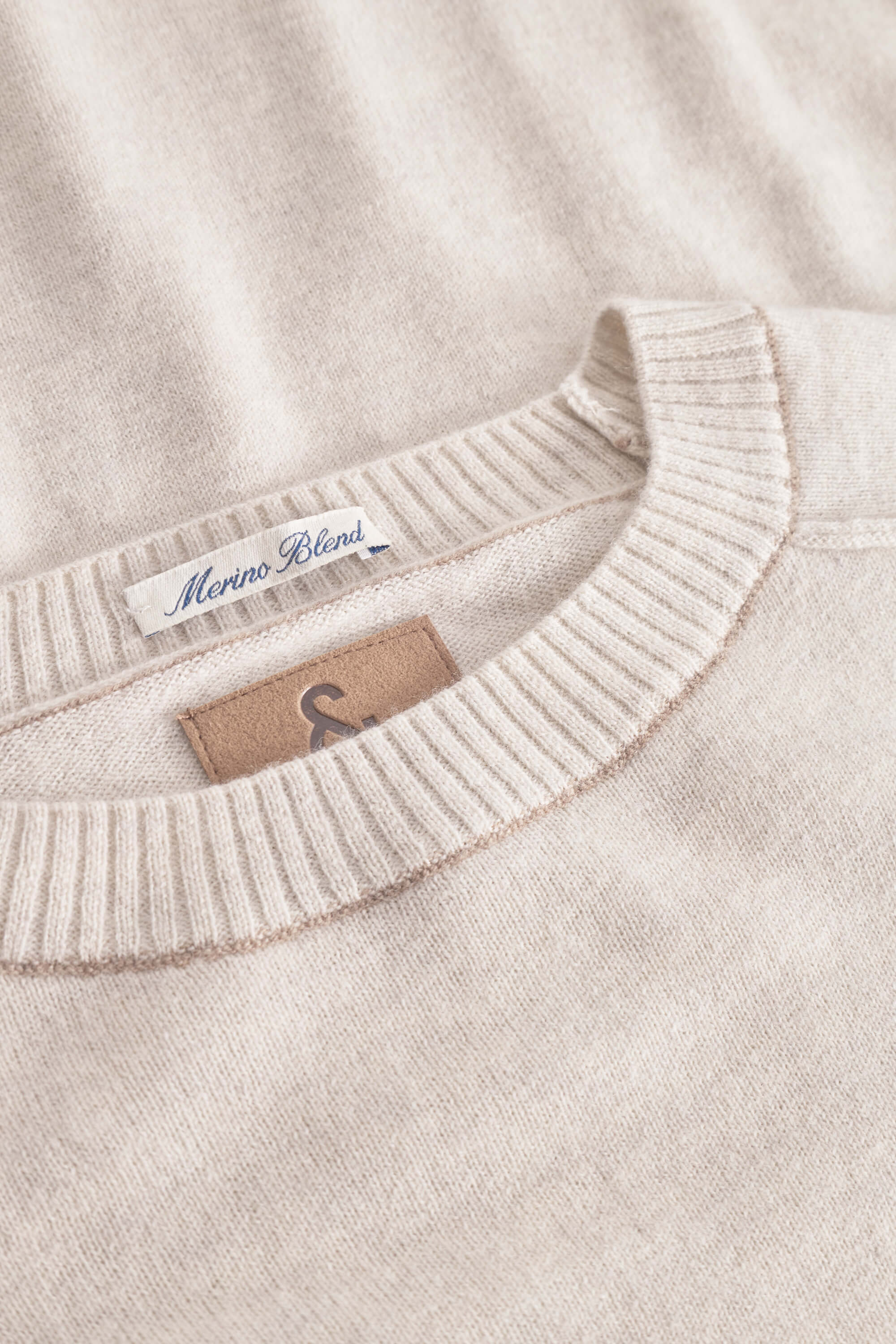 Strickpullover Merino Blend - Offwhite