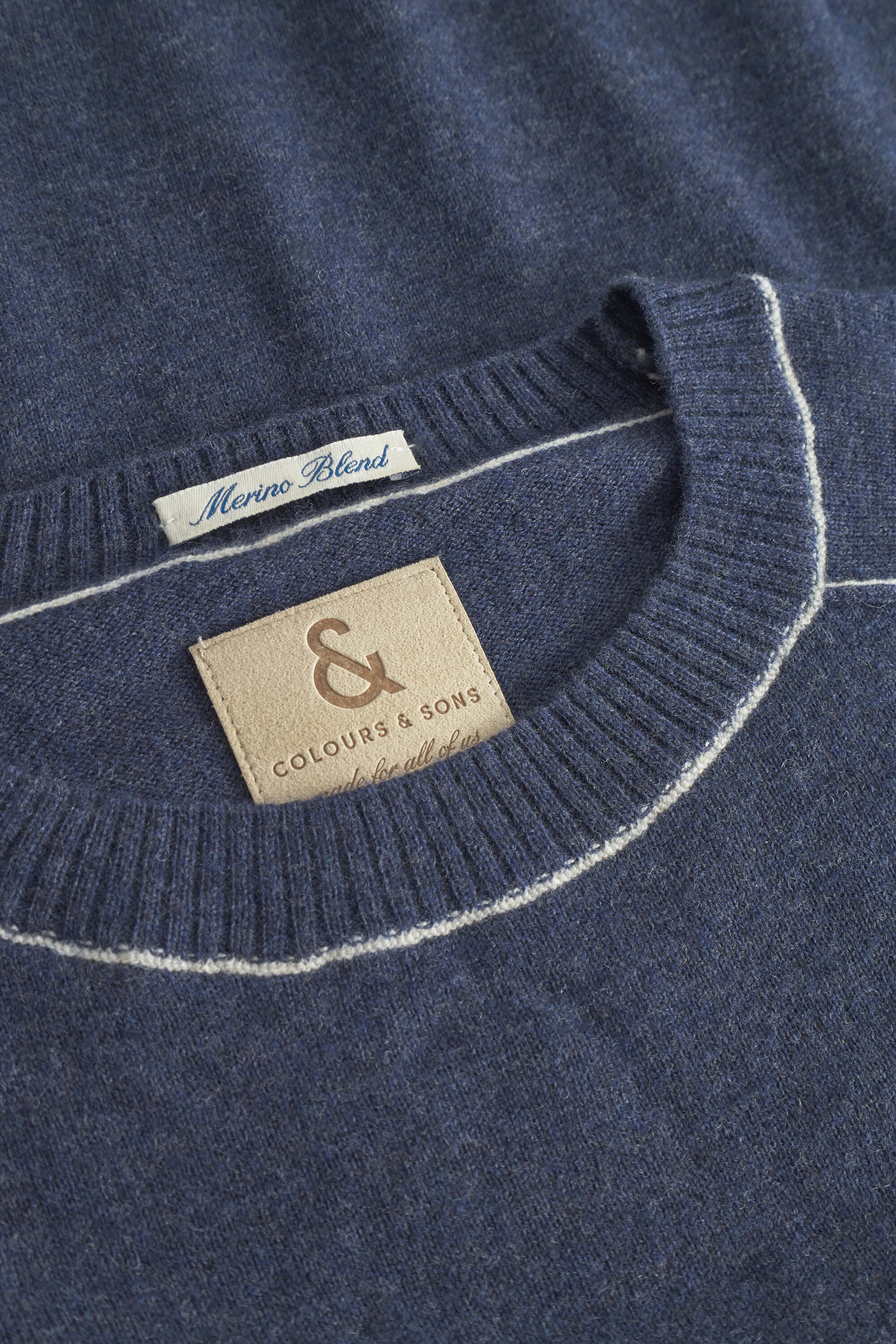 Knitted Jumper Merino Blend - Navy