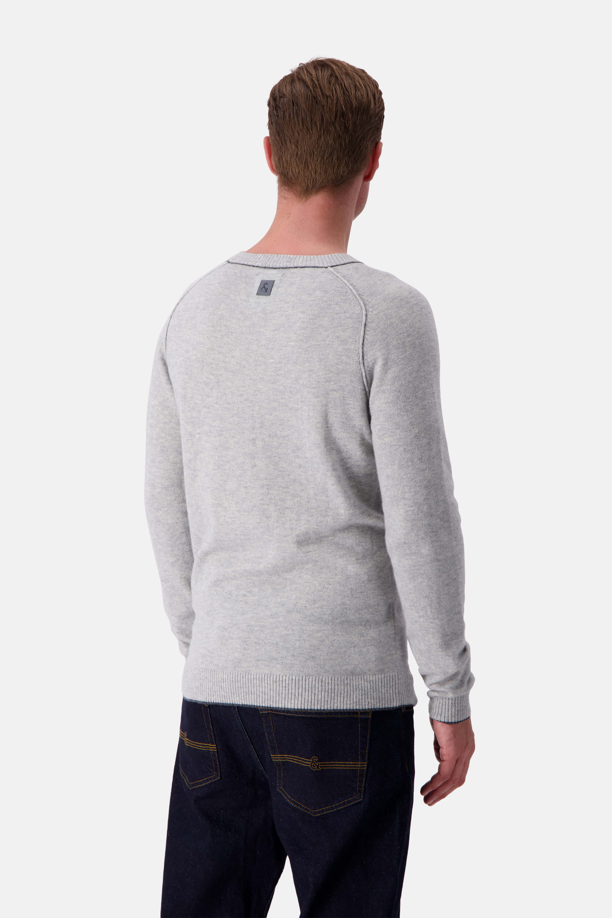 Knitted Jumper Merino Blend - Silver