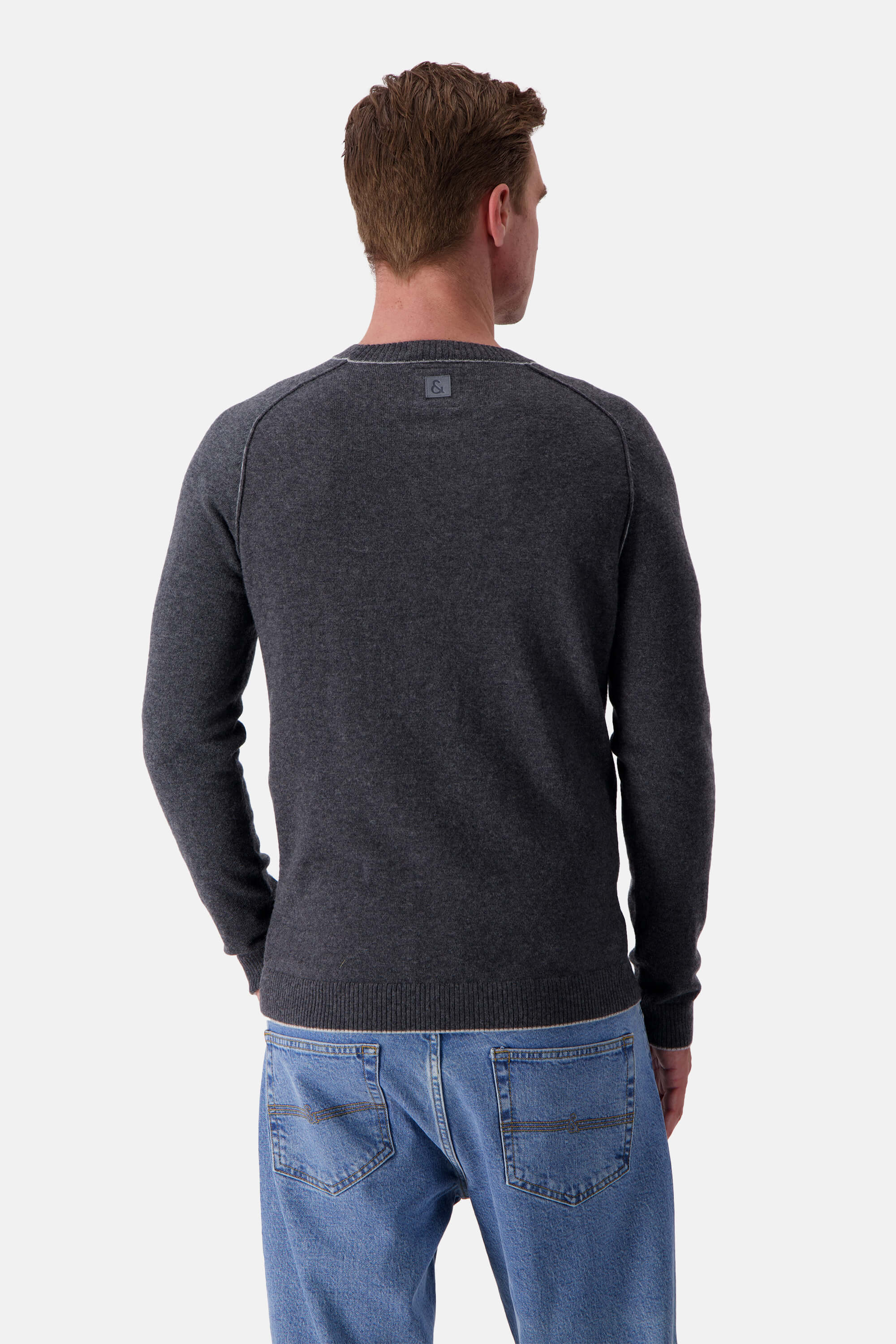 Strickpullover Merino Blend - Anthracite