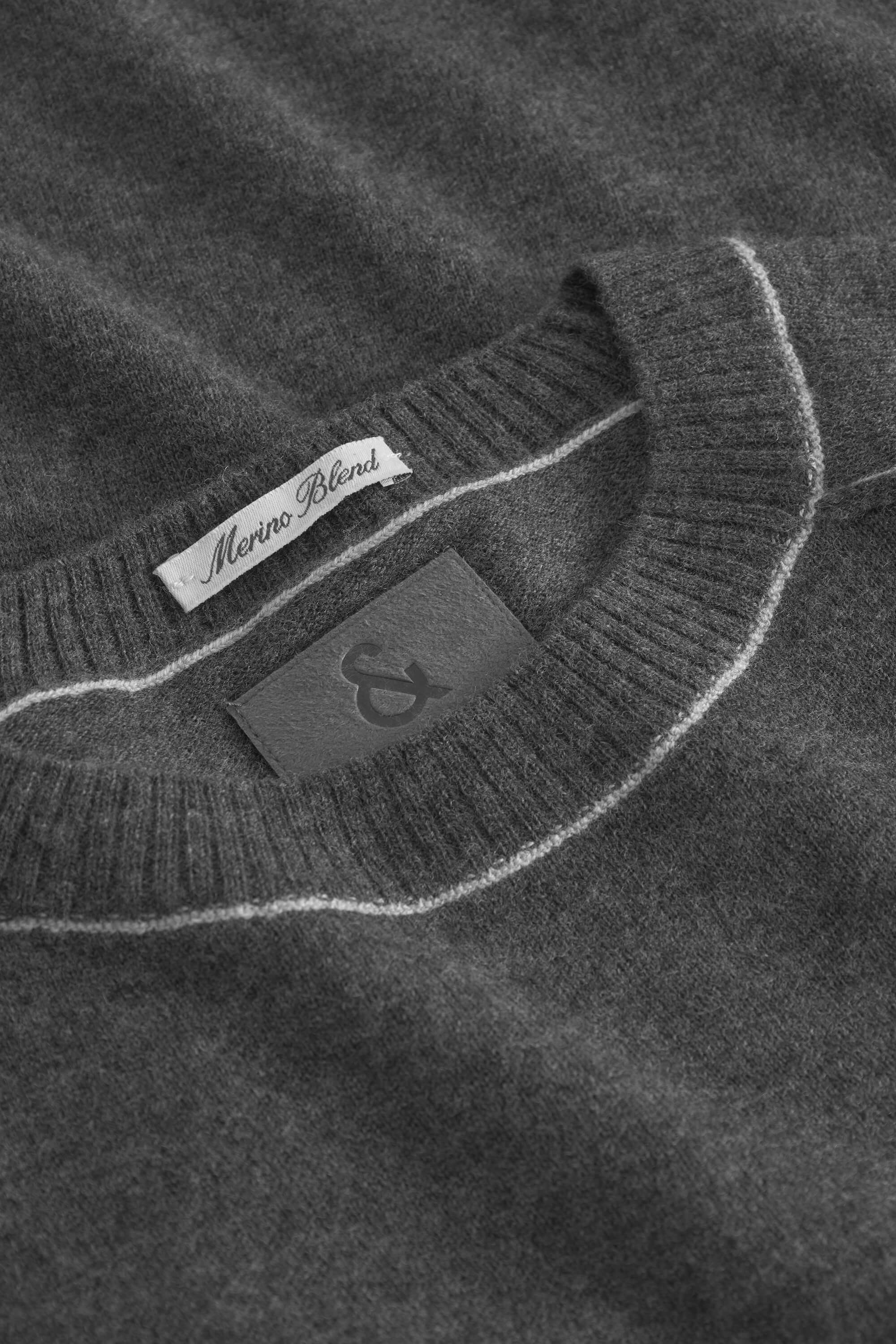 Strickpullover Merino Blend - Anthracite