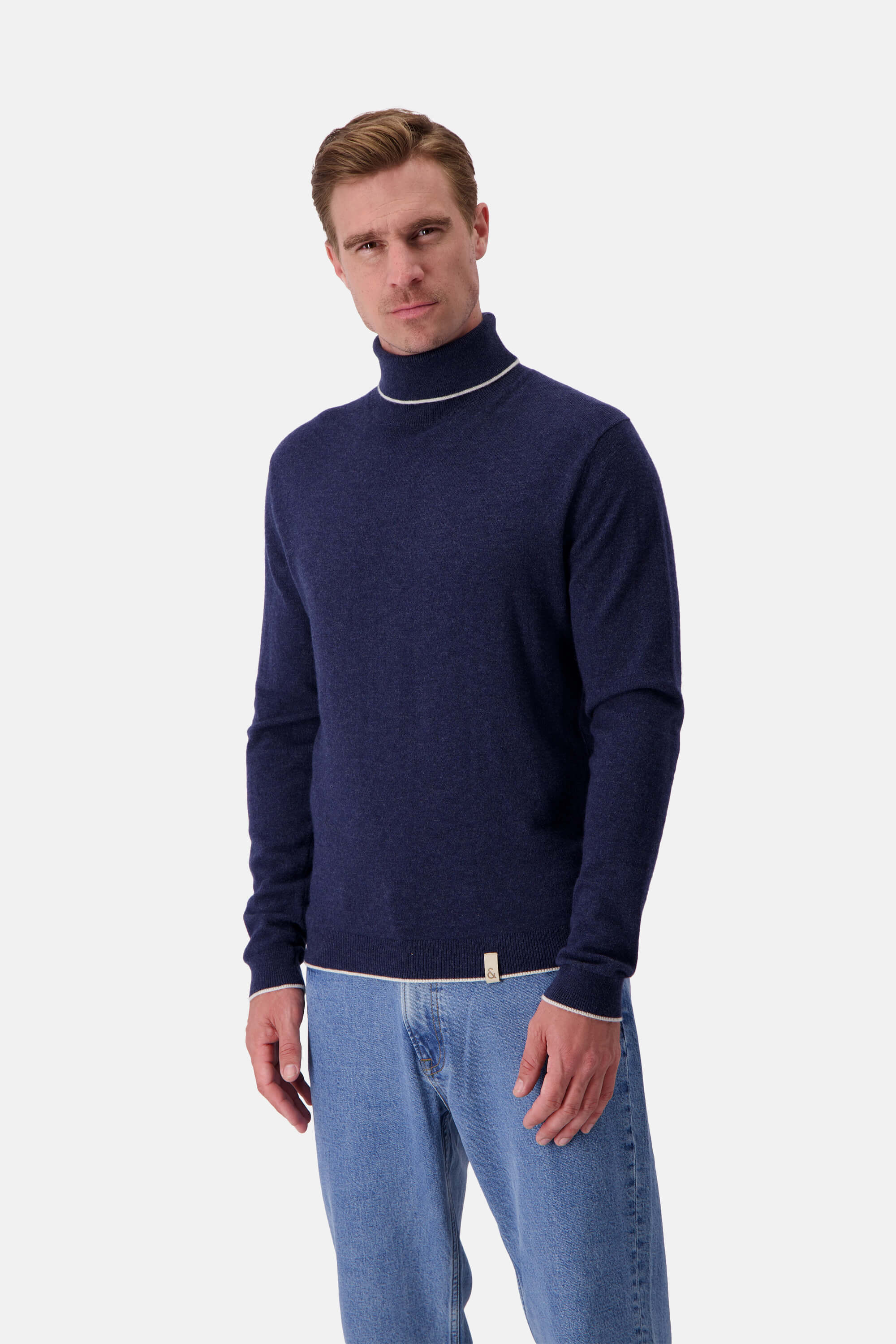 Knitted Jumper Merino Blend - Navy