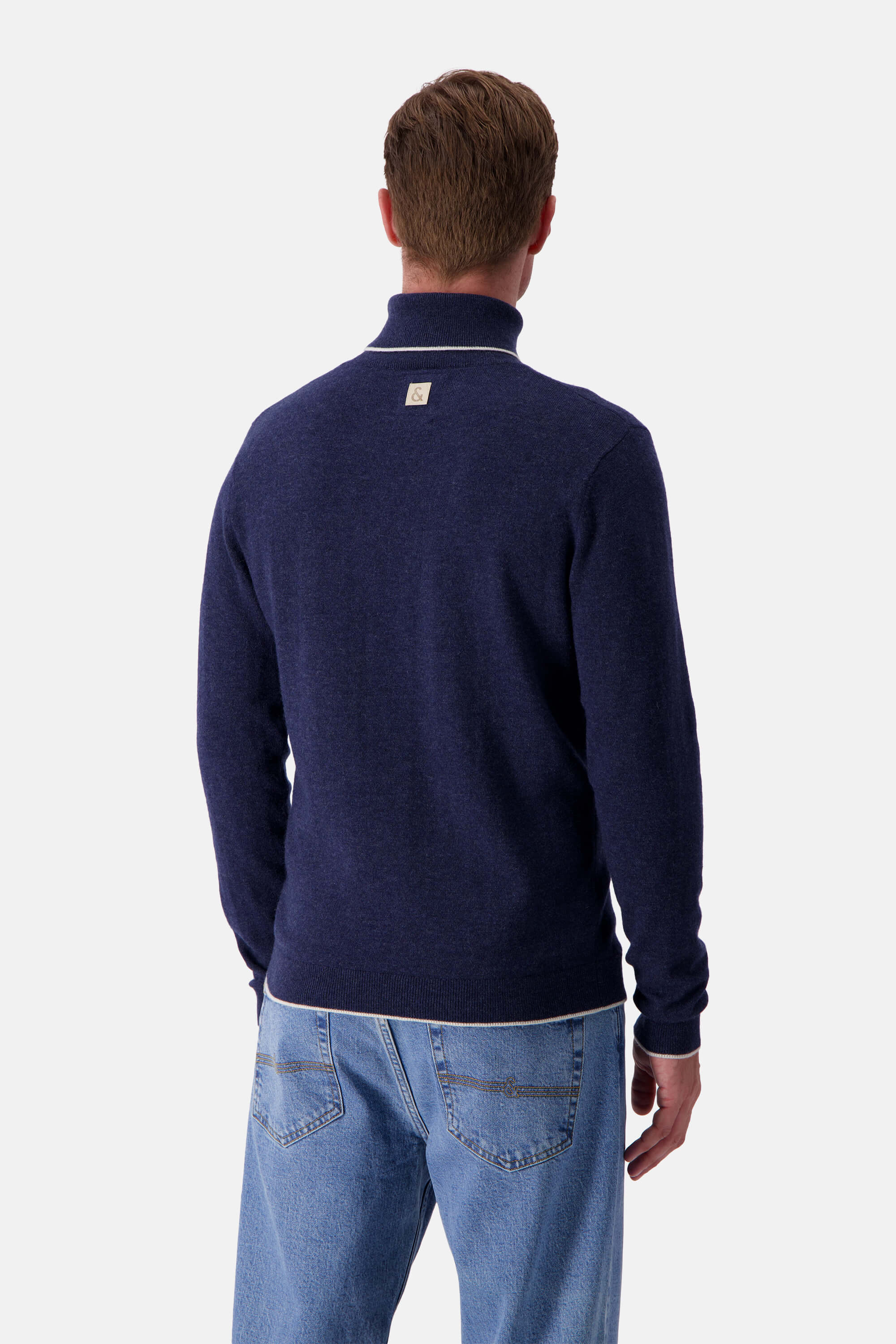 Knitted Jumper Merino Blend - Navy