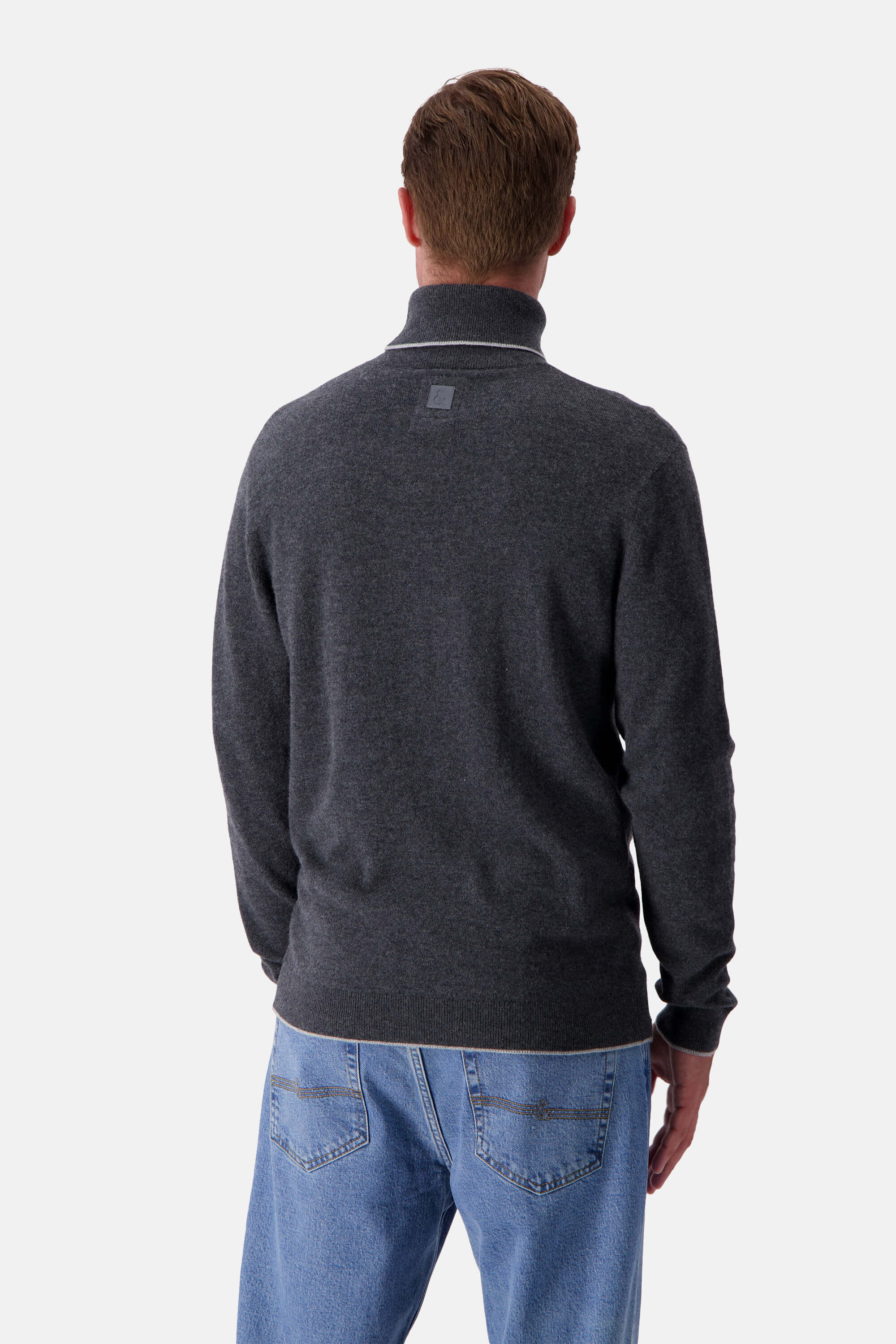 Knitted Jumper Merino Blend - Anthracite