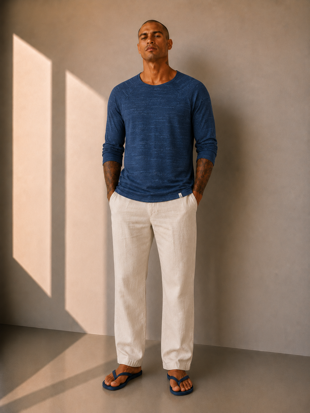 Pullover Slub - Royal