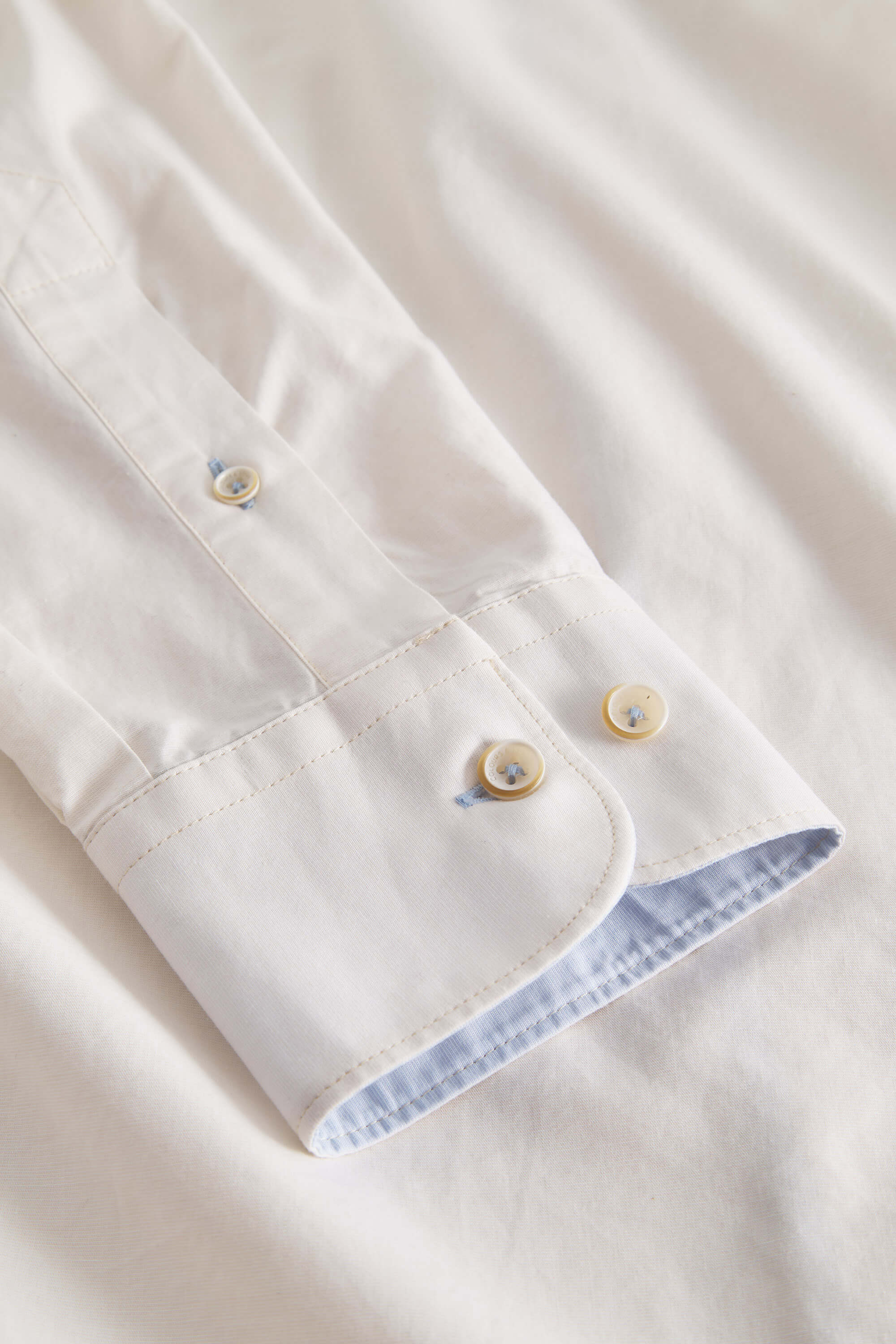 Herren Hemd, weiß, 100% Baumwolle von Colours & Sons