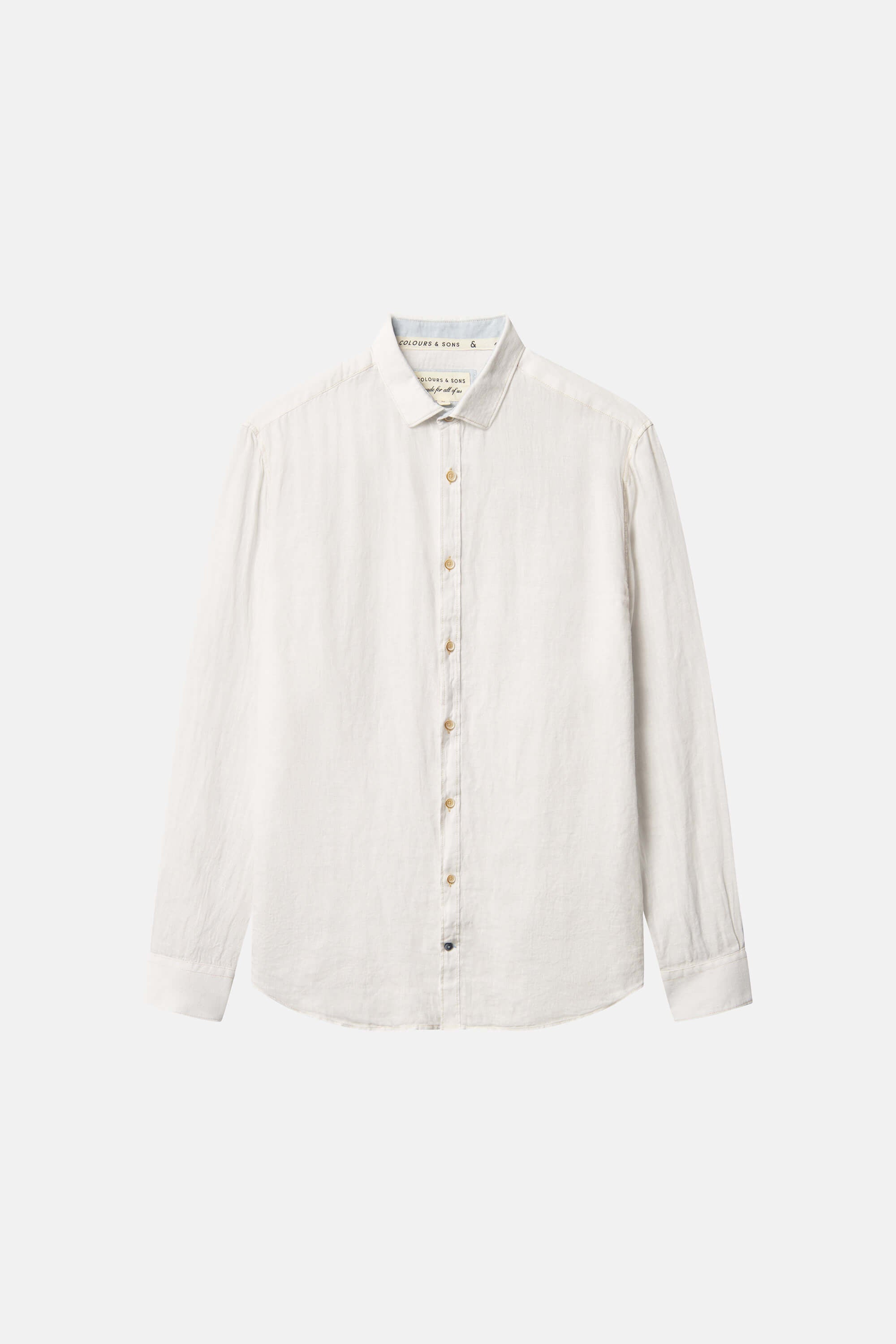 Basic Leinen Hemd - White