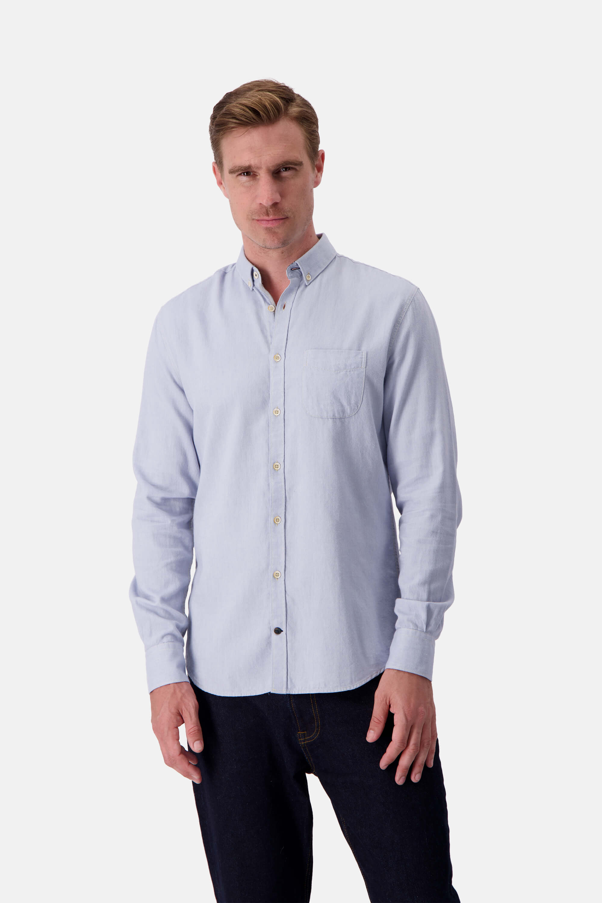 Shirt Twill Basic - Lake