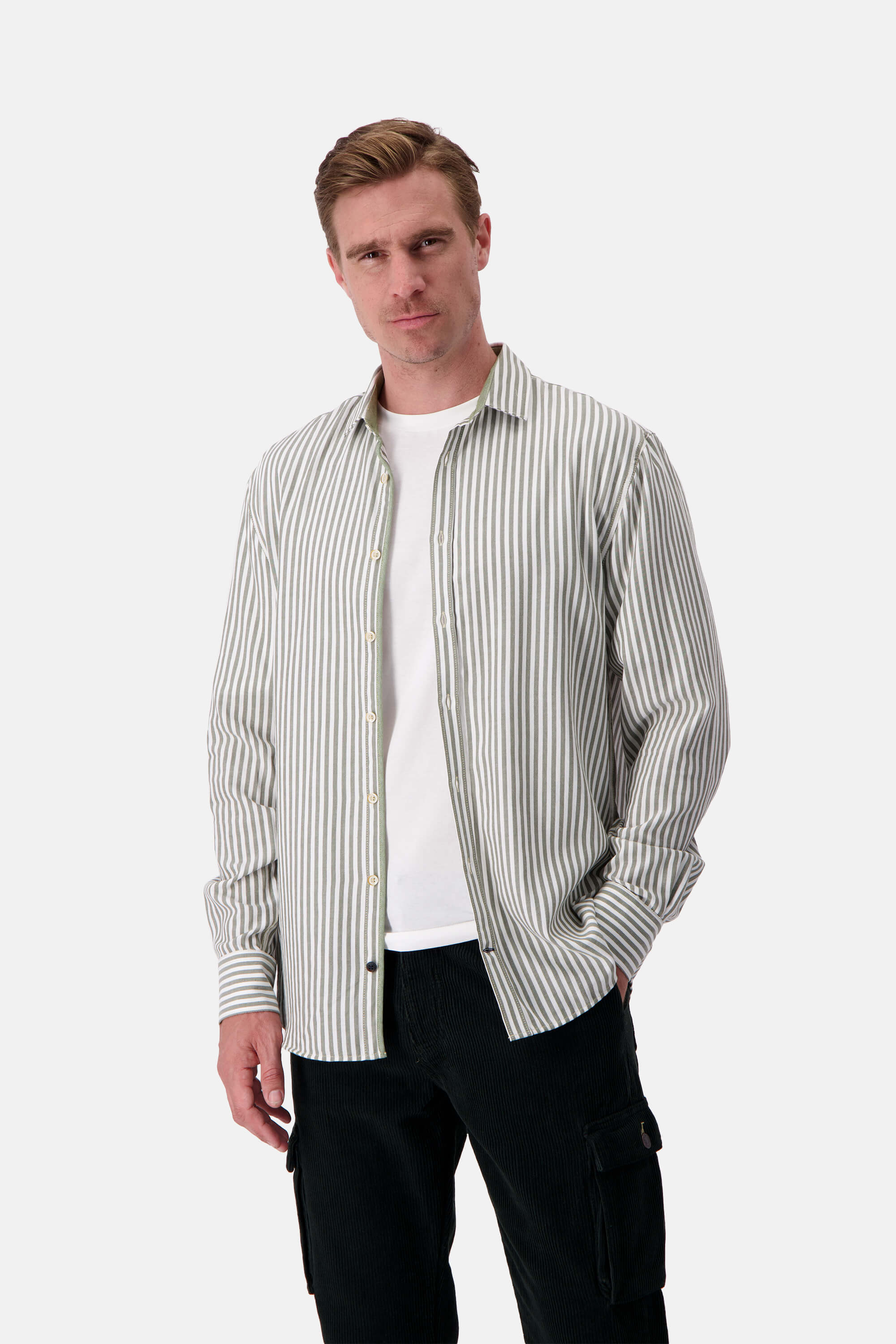 Hemd Twill Basic - Clover Stripes