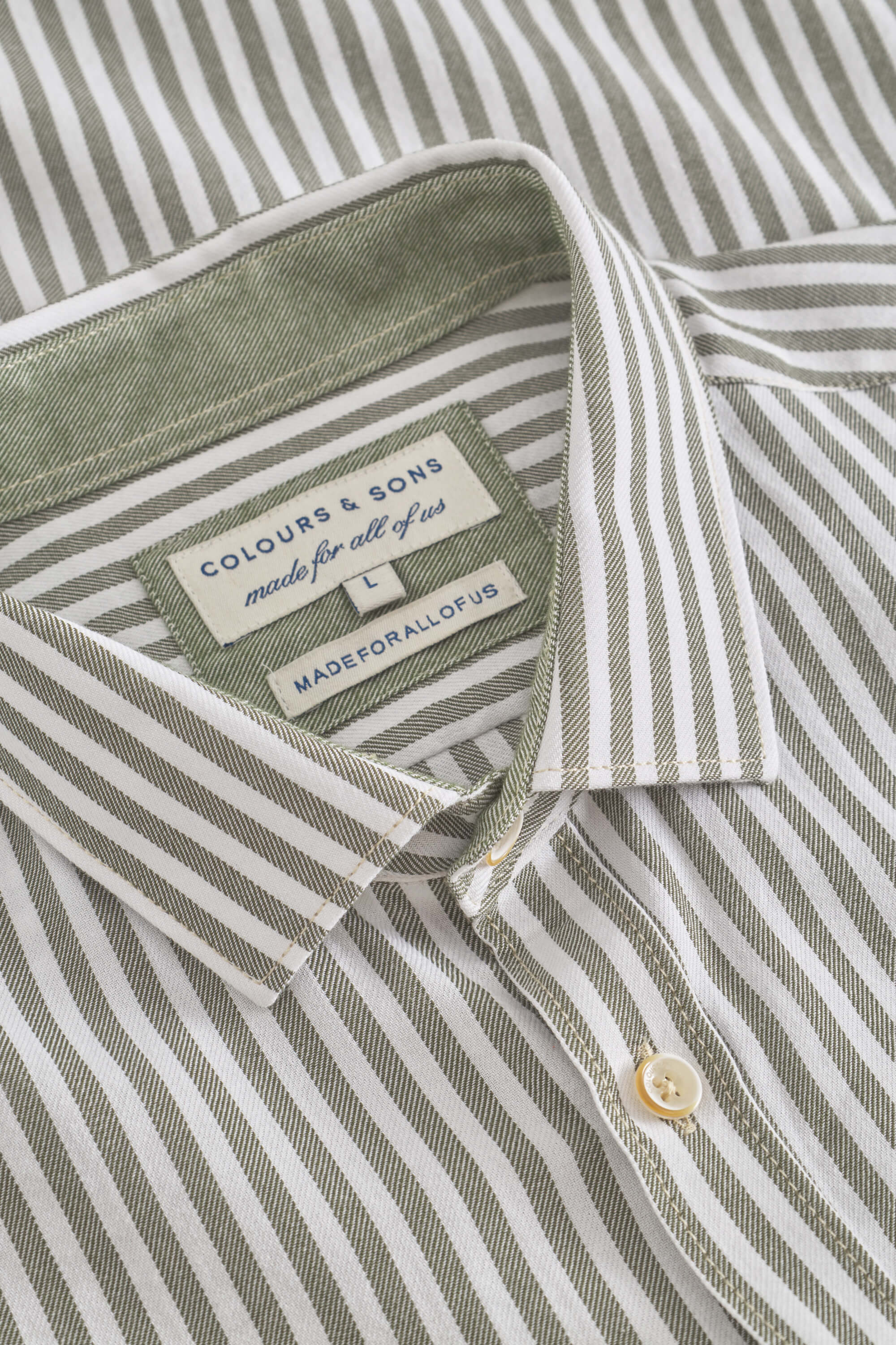 Shirt Twill Basic - Clover Stripes