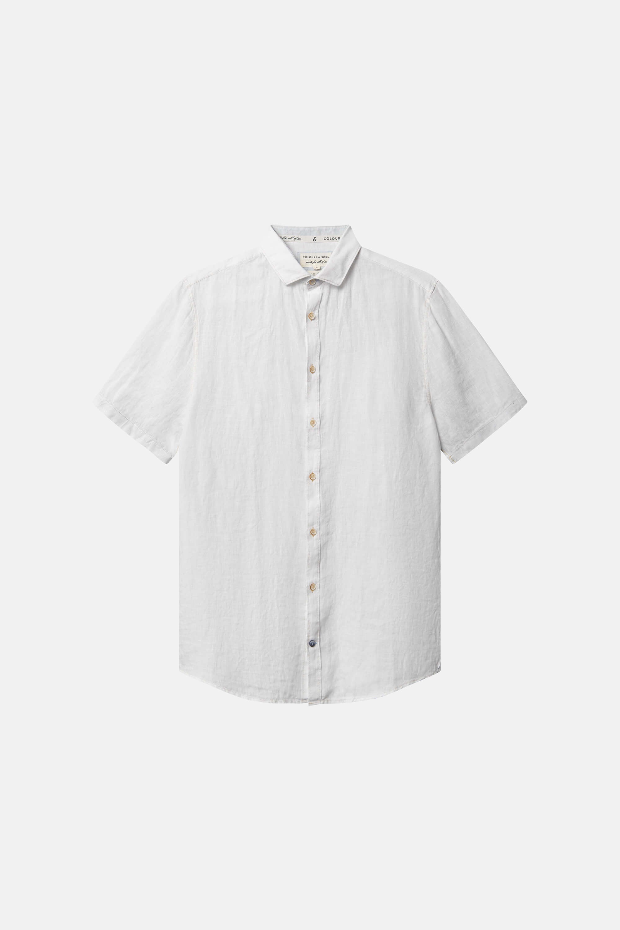Basic Leinen Hemd - White