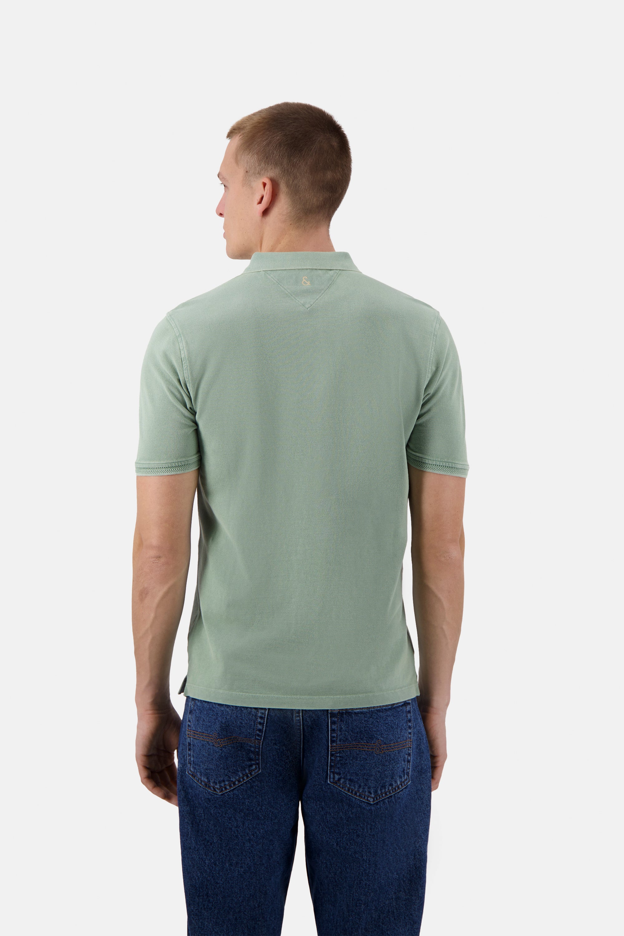 Herren Polo-Shirt, hellgrün, 100% Baumwolle von Colours & Sons