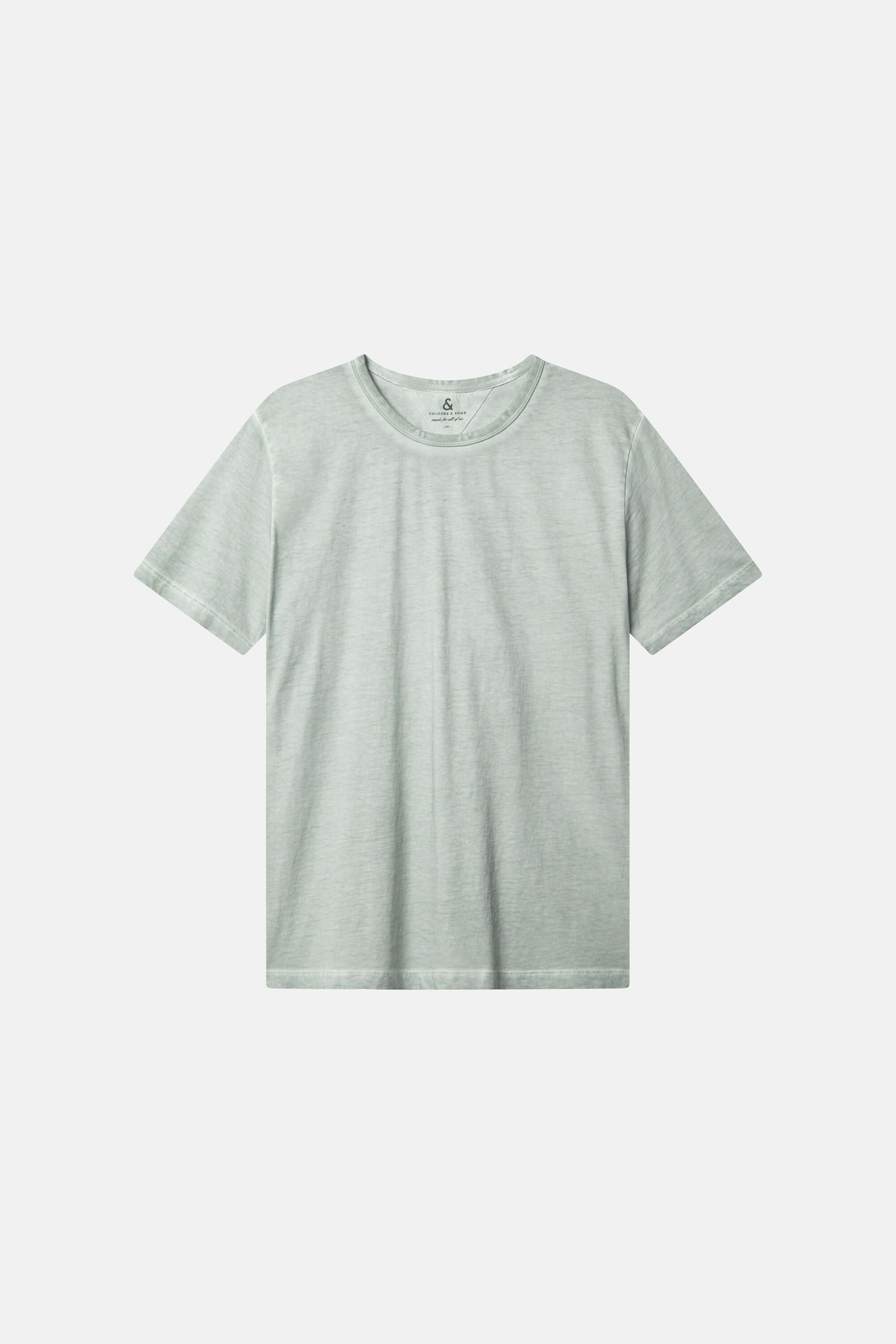 Herren T-Shirt hellgrün, 100% Baumwolle von Colours & Sons